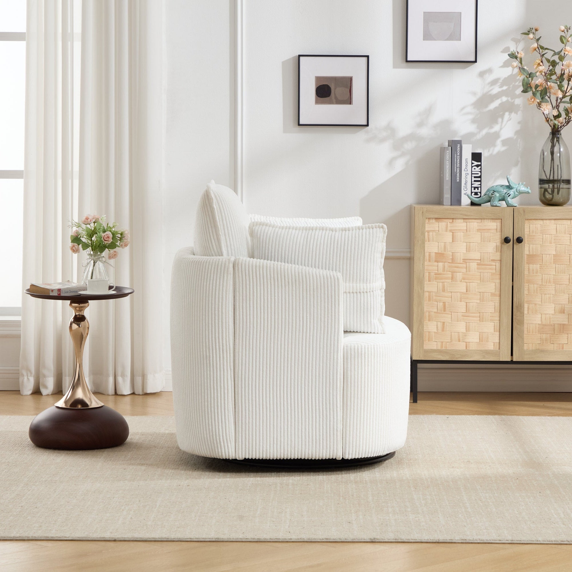 360° Smooth Swivel Living Chair