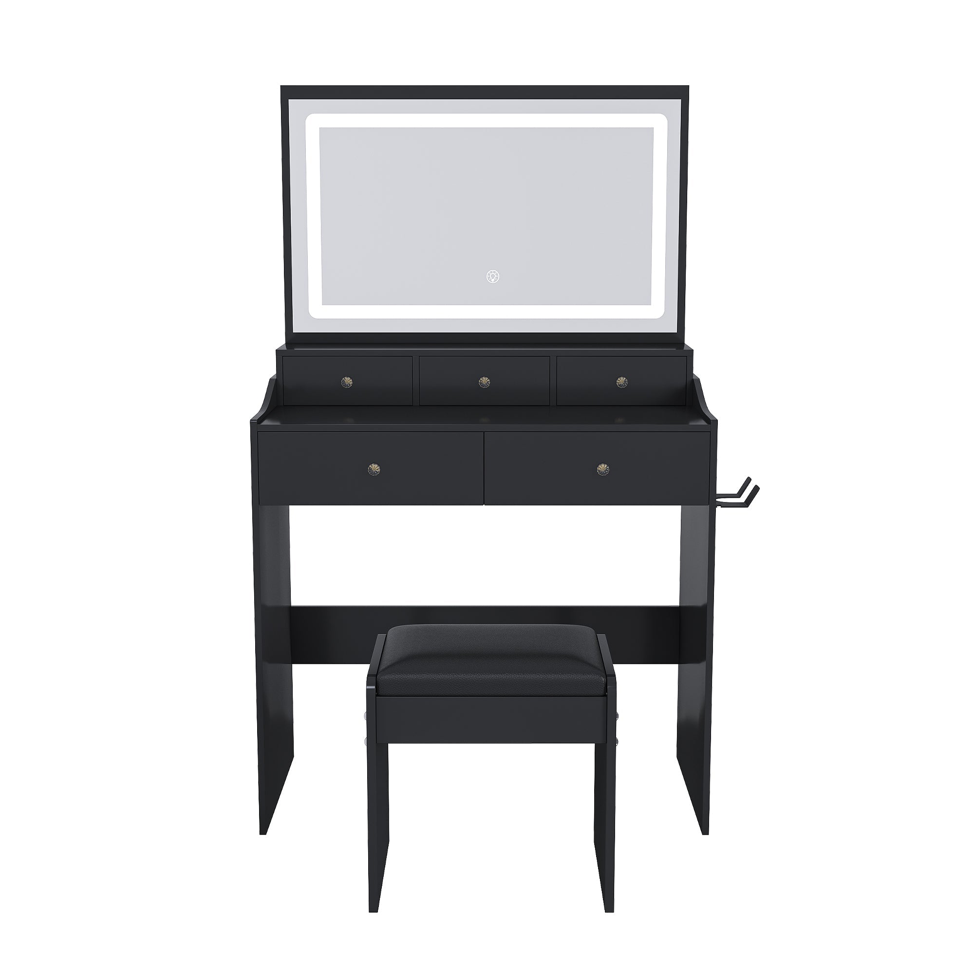 Modern Makeup Vanity Set with Power Outlet