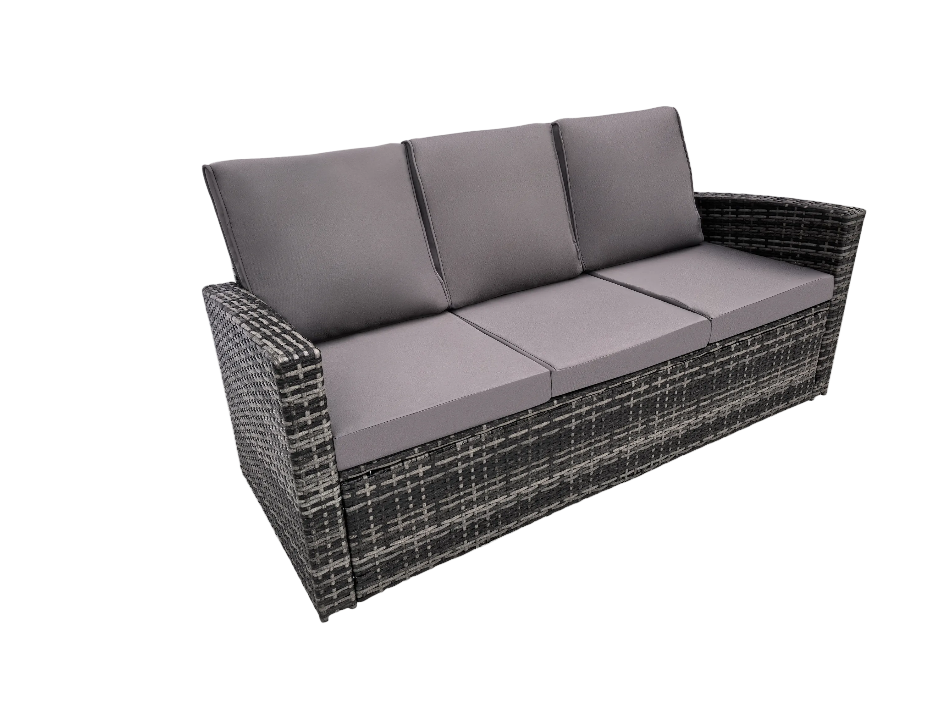 Outdoor Sectional Patio Set Half Moon Round Sofa for Backyard Garden