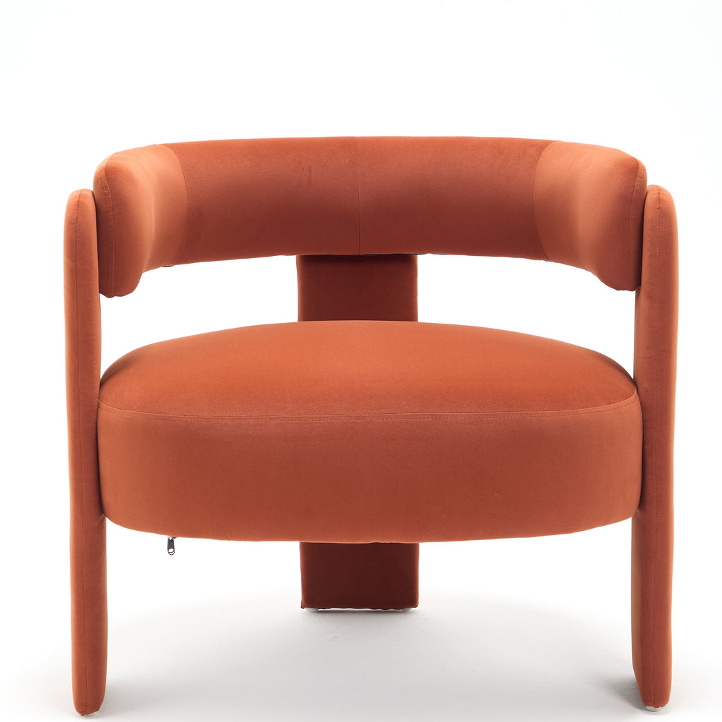 Mid-Century Velvet Comfy Single Sofa Accent Chair