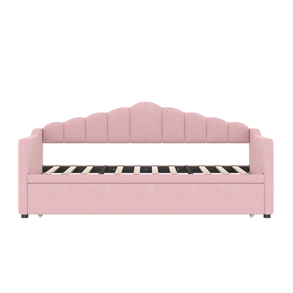 Upholstered Twin Size Daybed with Adjustable Height