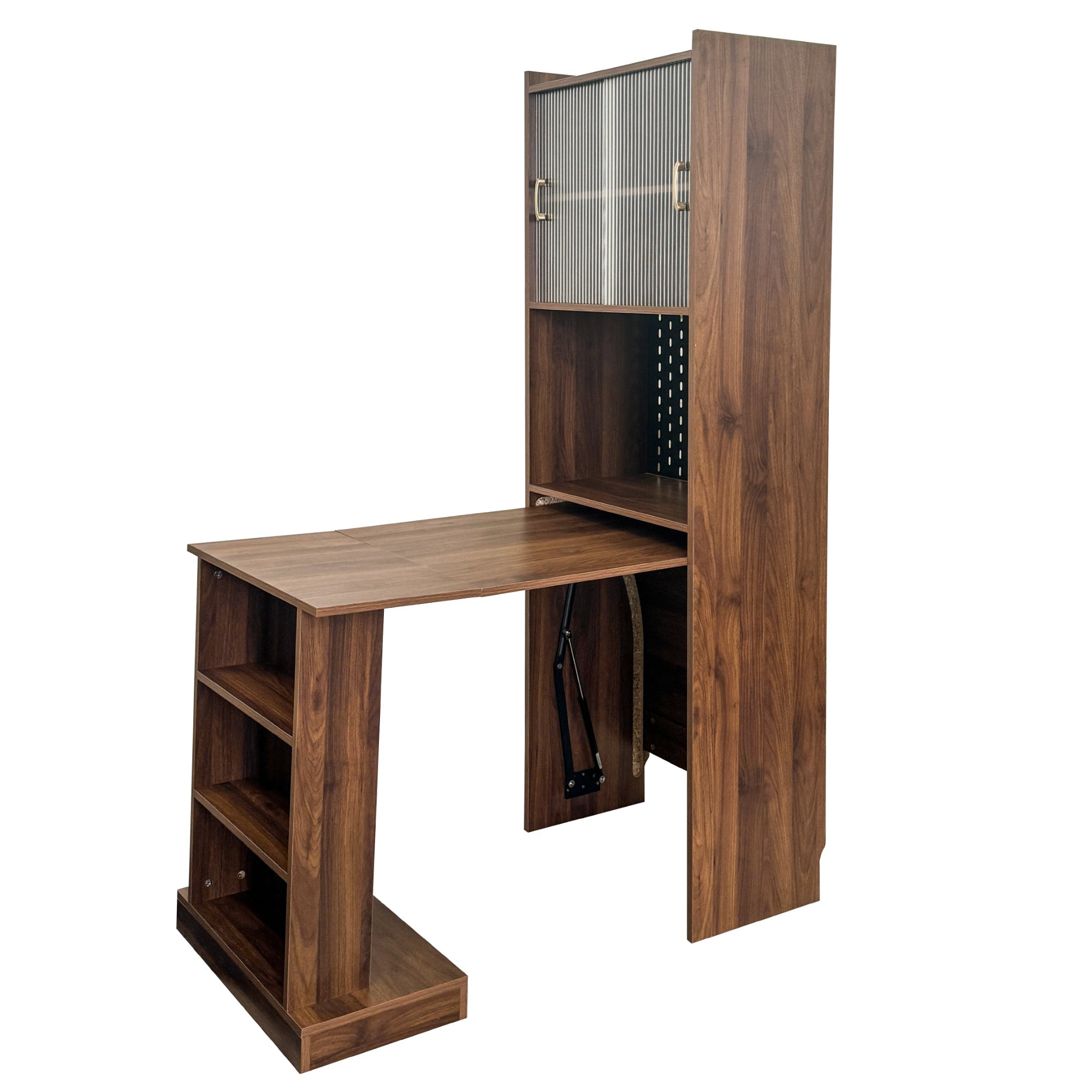 Space-Saving Foldable Computer Desk