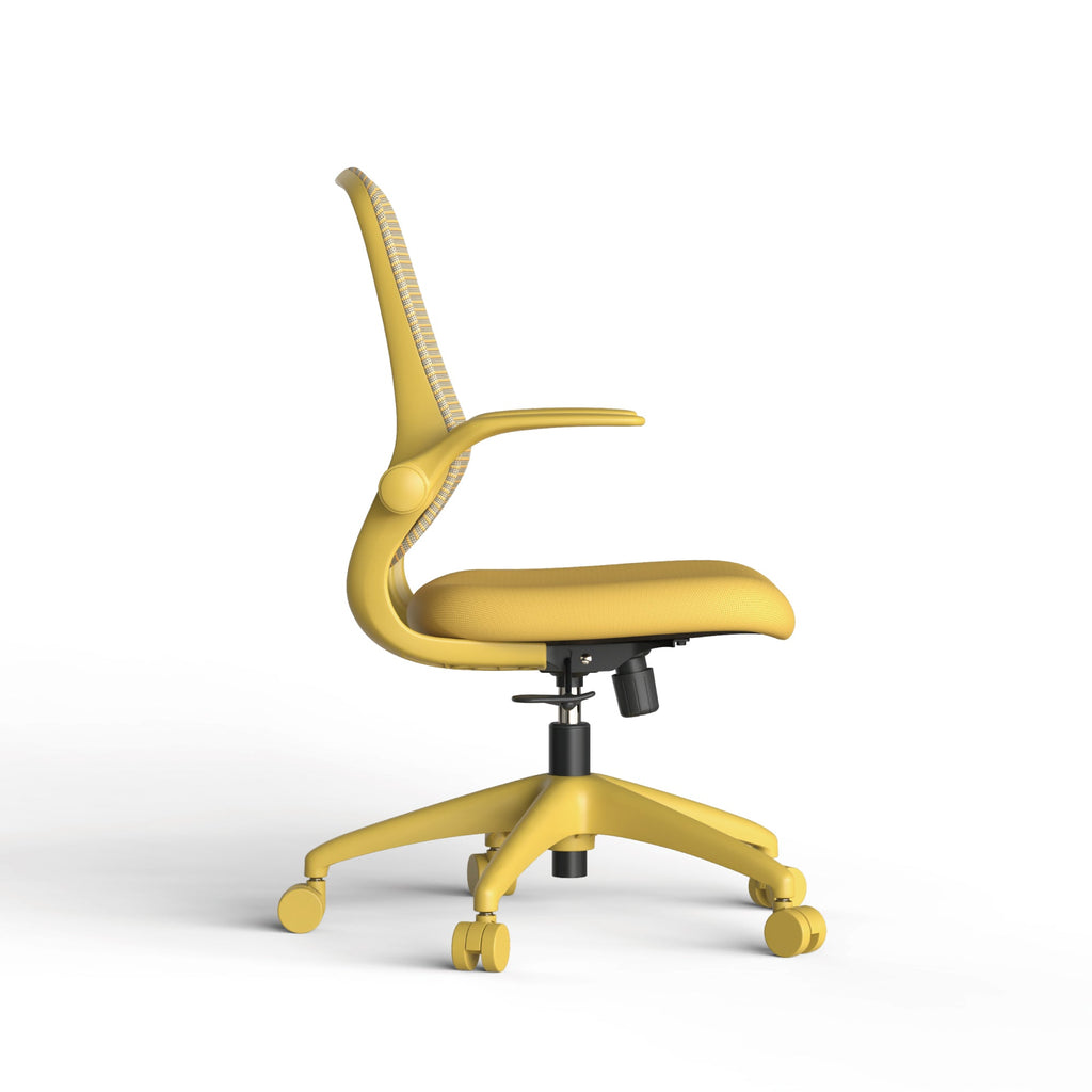 Colorful Ergonomic Office Chair with Flip-Up Armrests