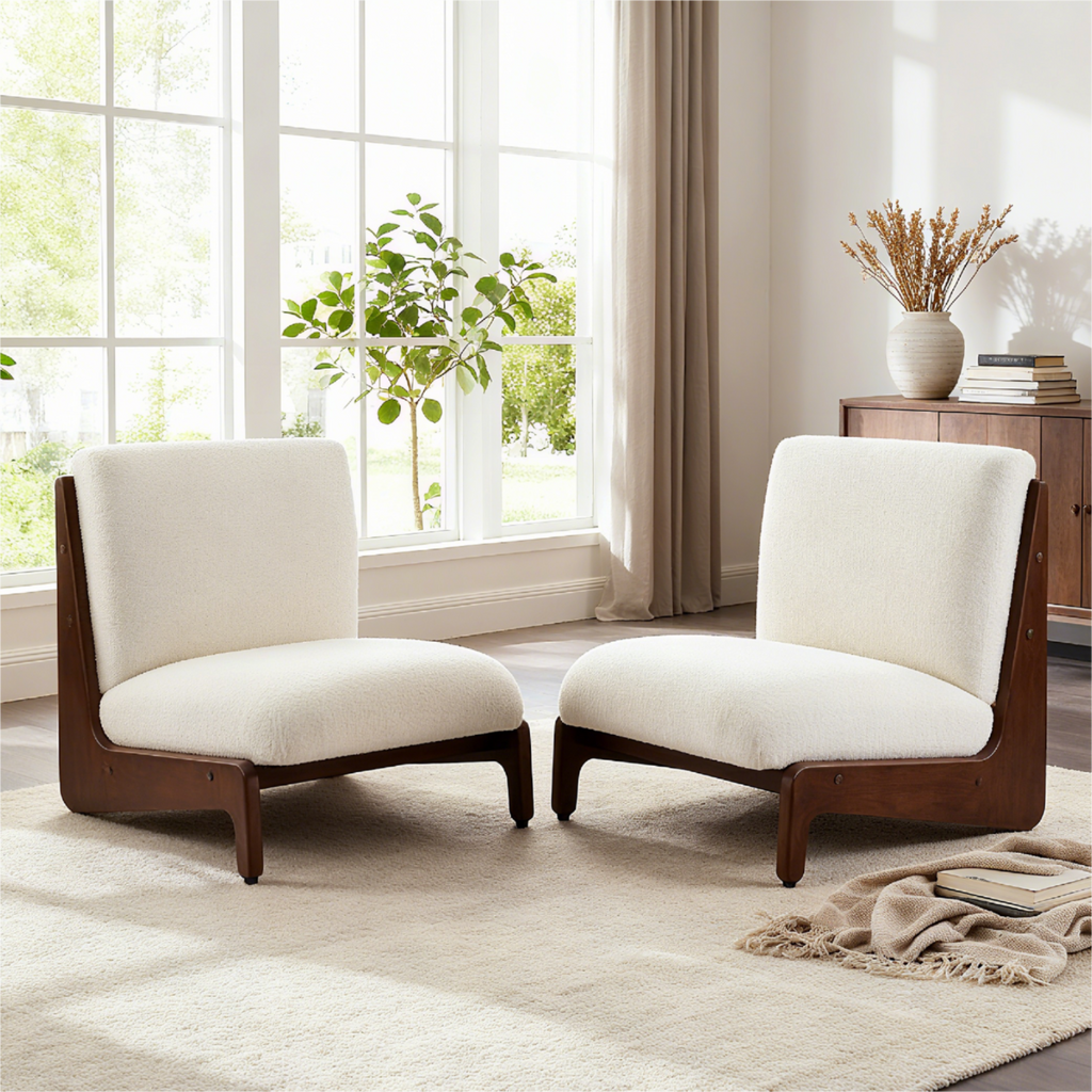 Scott Living Moda Accent Chair with Solid Wood Frame (Set of 2)