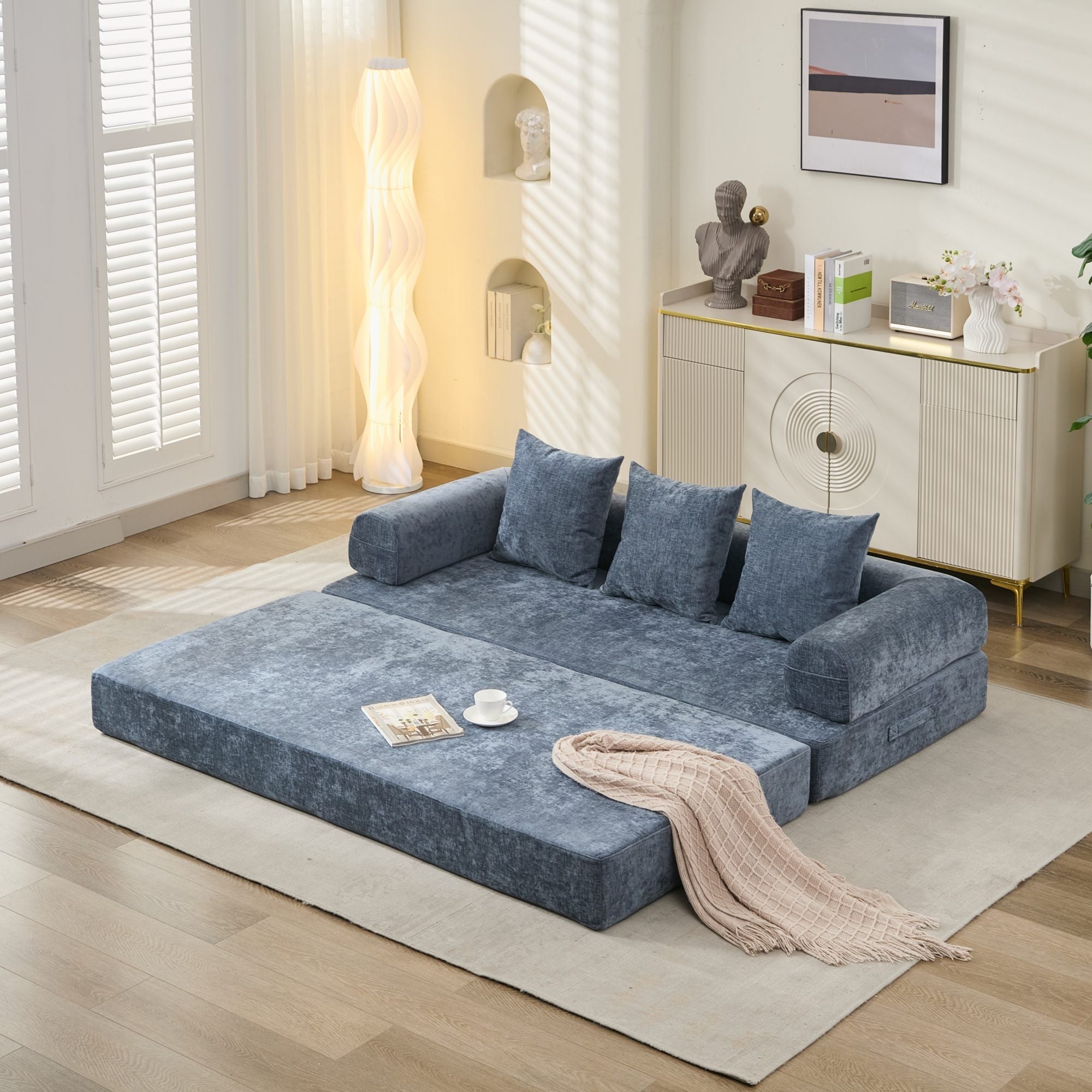 Comfy Convertible Folding Mattress Sofa Bed
