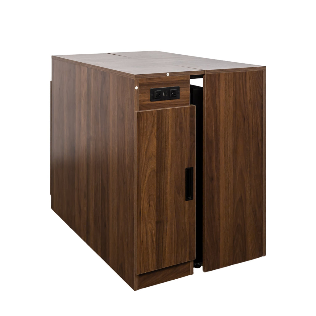 Modern Multifunctional Extendable Dining Table with Outlet