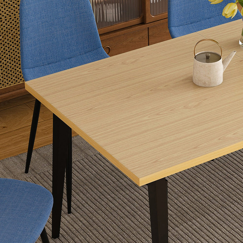 63-inch Farmhouse Industrial Dining Table Set