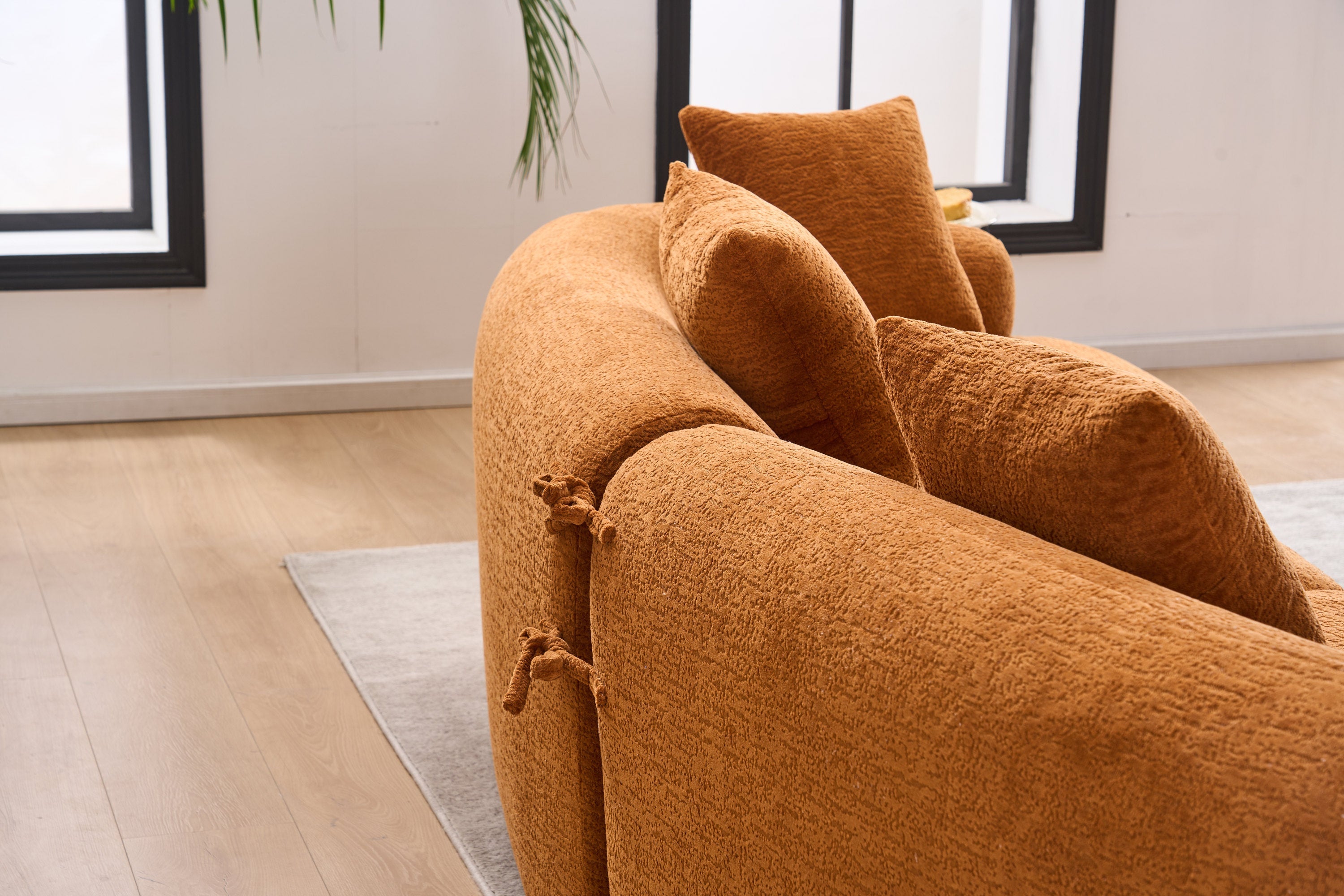 30D High-Density Sponge Sectional Couch for Living Room