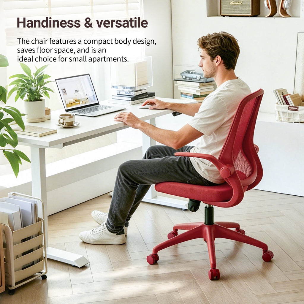 Colorful Ergonomic Office Chair with Flip-Up Armrests