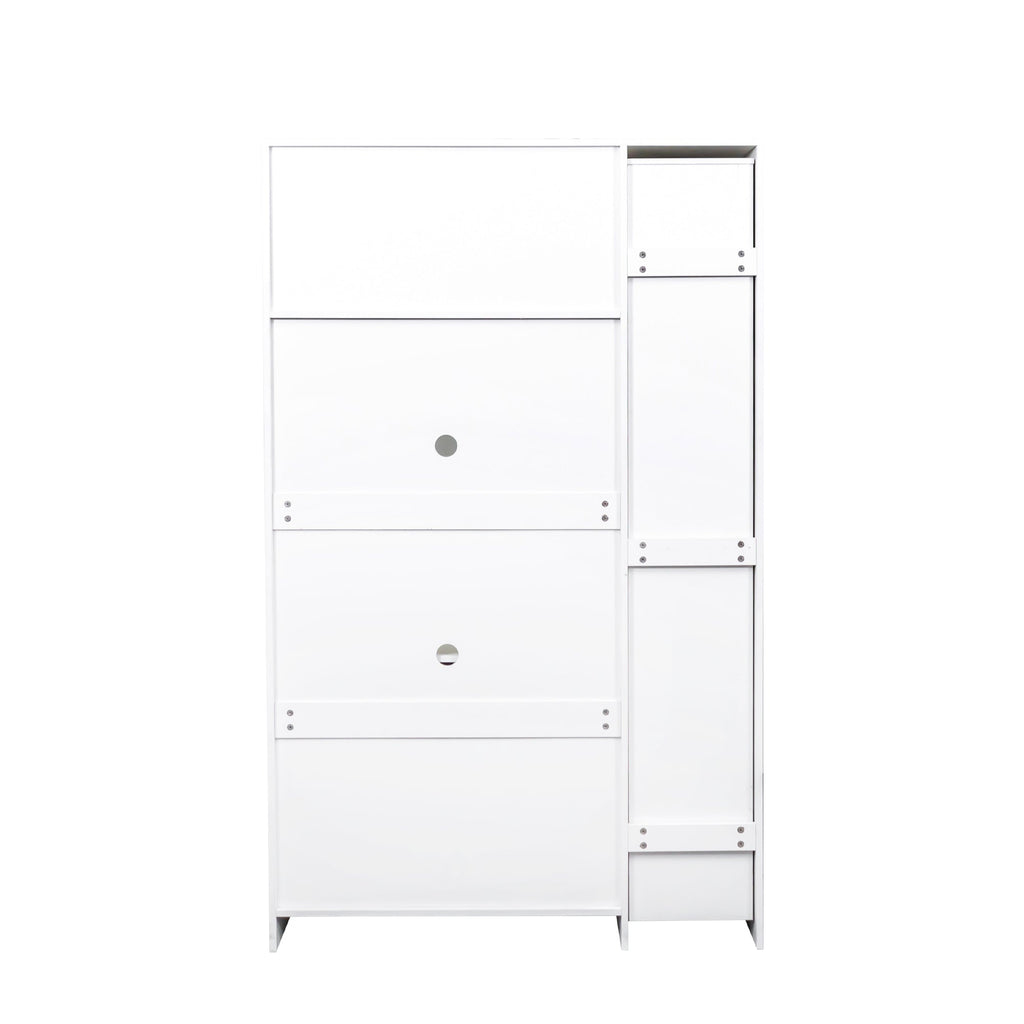 Farmhouse Pantry Organizers Cabinet with 4 Doors
