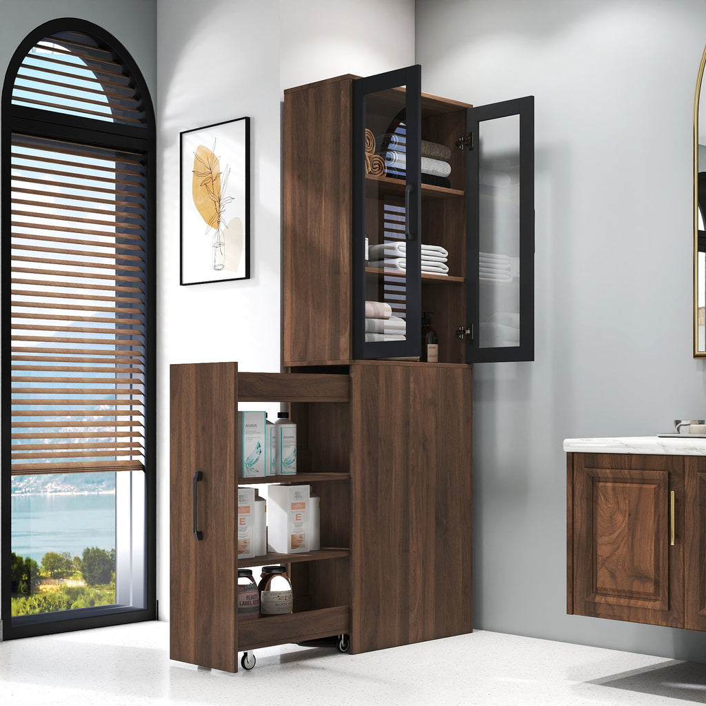 70.87'H Modern Display Storage Cabinet