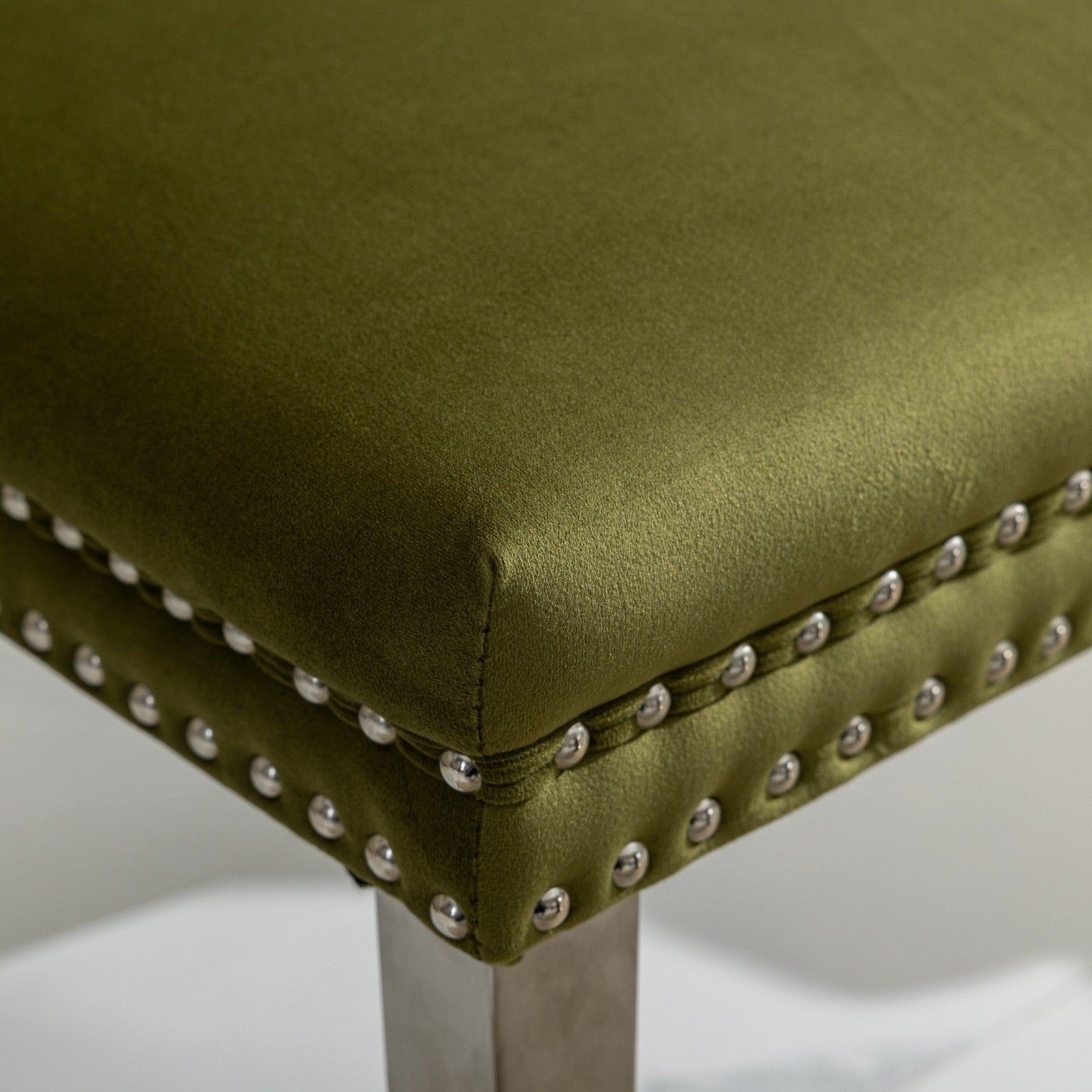 Modern High-end Tufted Solid Wood Velvet Dining Chairs (Set of 2)