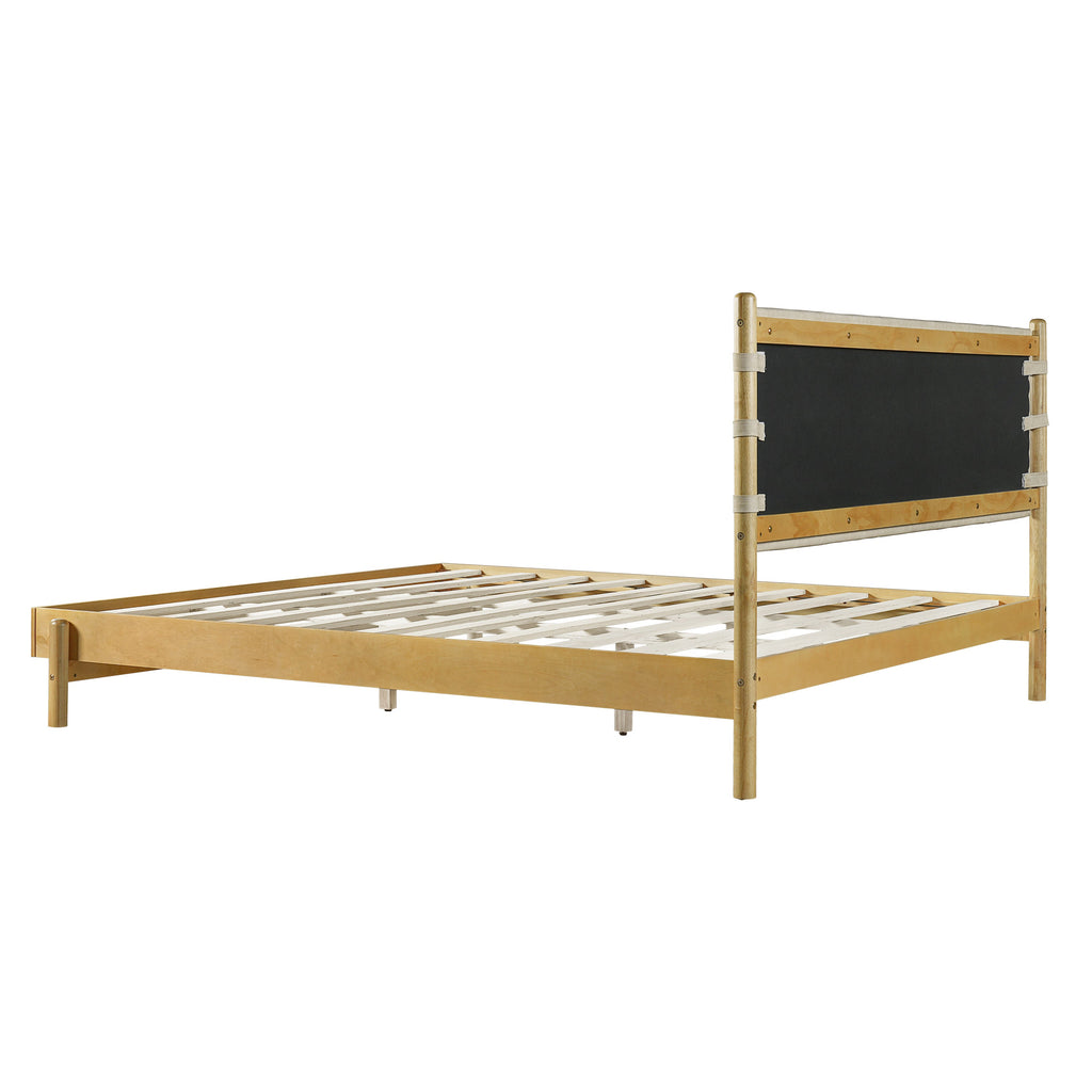 Premium Rubber Wood Platform Bed Frame
