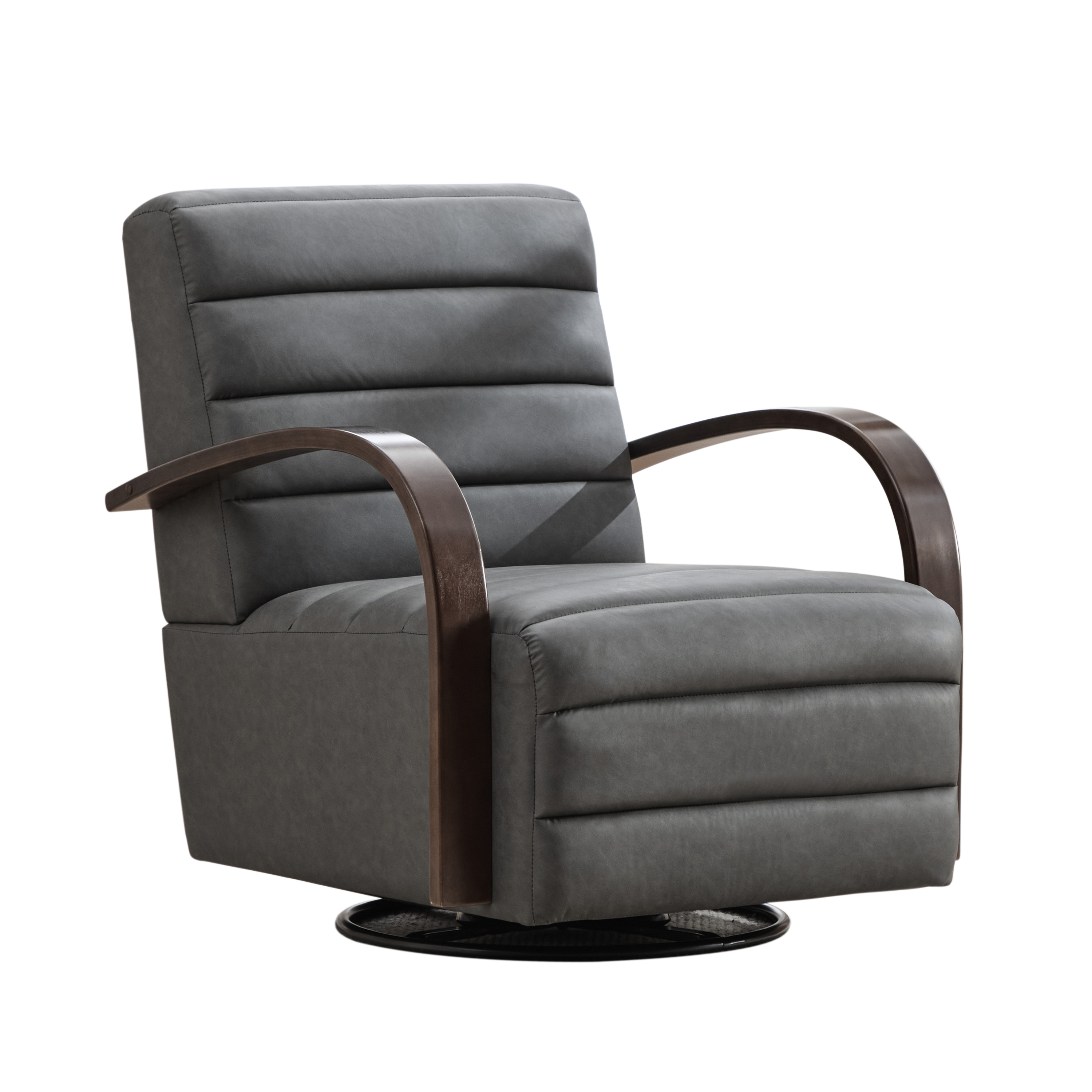 Modern Upholstered 360° Swivel Accent Chair