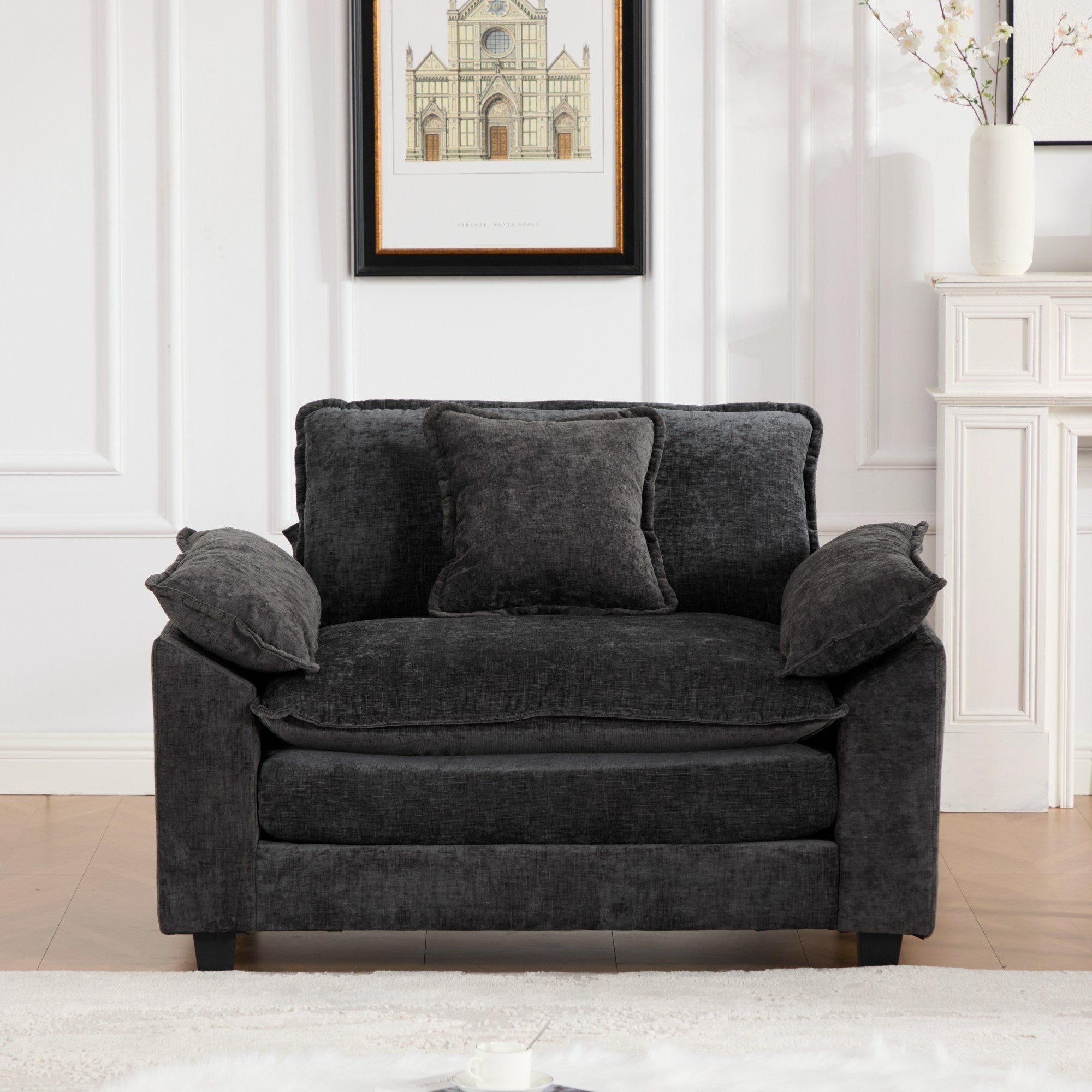 Modern Sectional Cloud Sofa Single Seat (Ottoman is Not Included)
