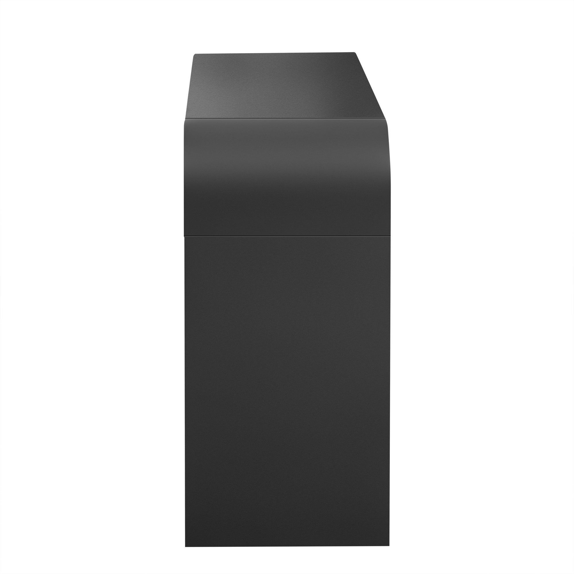 Modern Console Fluted Entryway Table with Rounded Silhouette