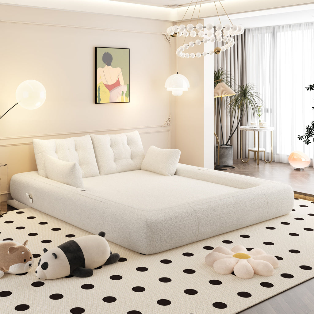 78.7 ' Multi-Functional Teddy Foldable Sofa Bed