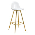 Stylish Upholstered Bar Chairs with Metal Legs