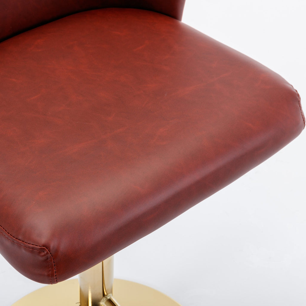 Modern PU Upholstered Bar Stools（Set of 2）