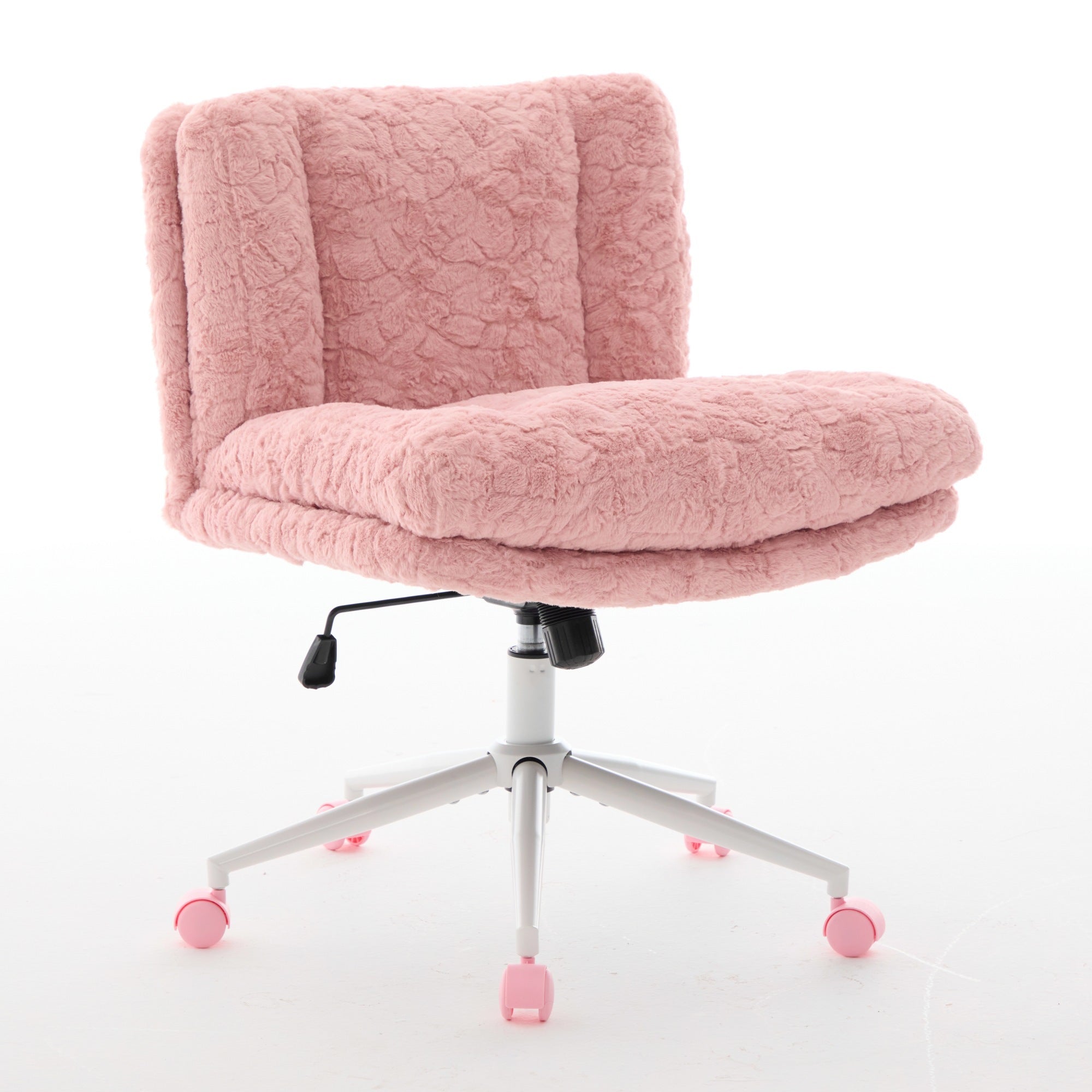 W26.4 inch Wider Artificial Rabbit Hair Home Office Chair