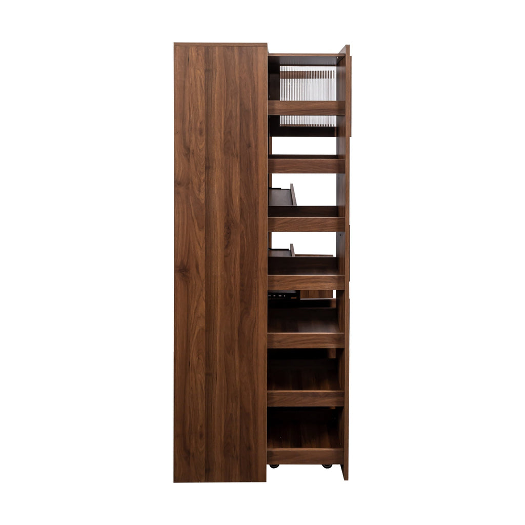 Farmhouse Pantry Organizers Cabinet with 4 Doors