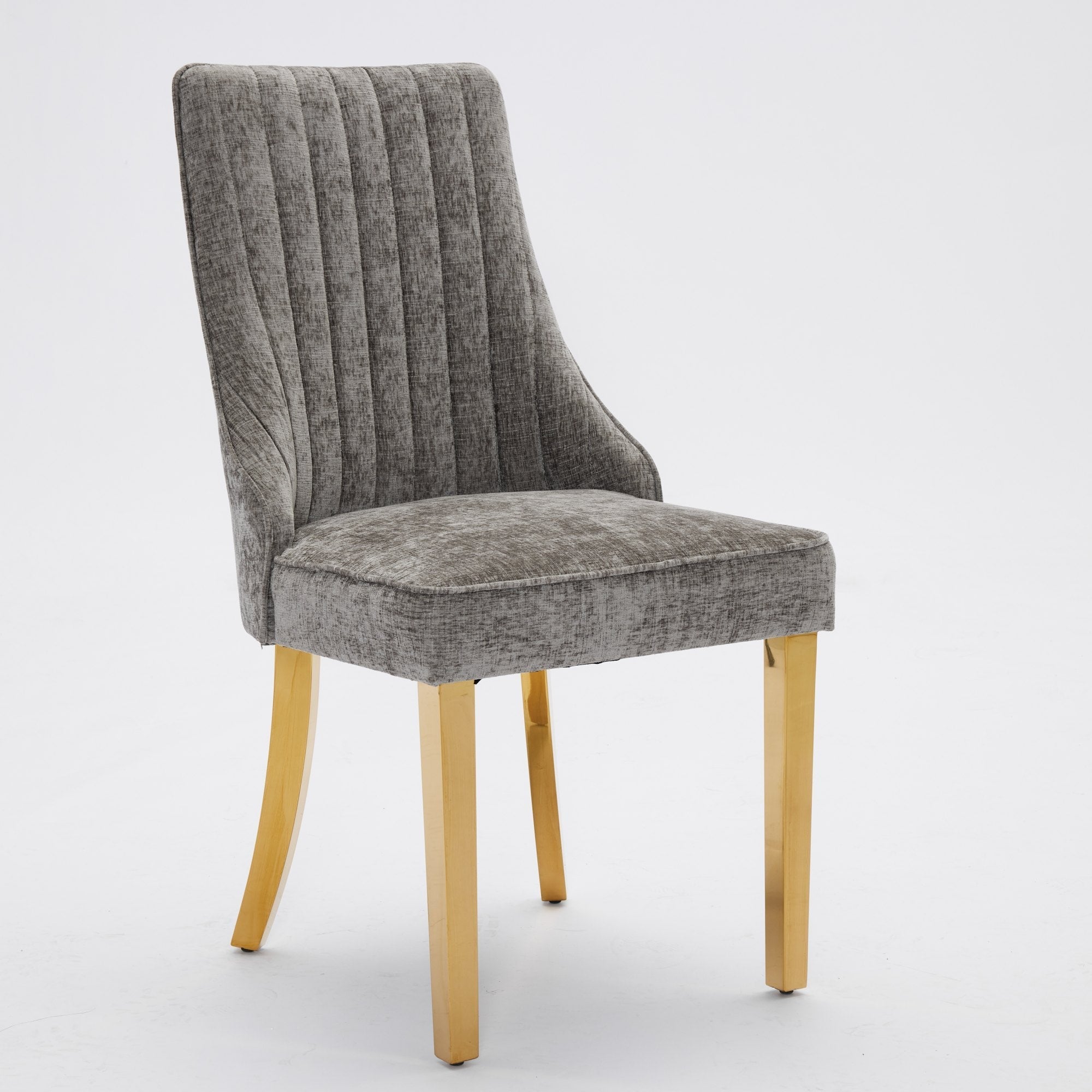 Rayon Cloth Flocking Chenille Dining Chairs (Set of 2 )