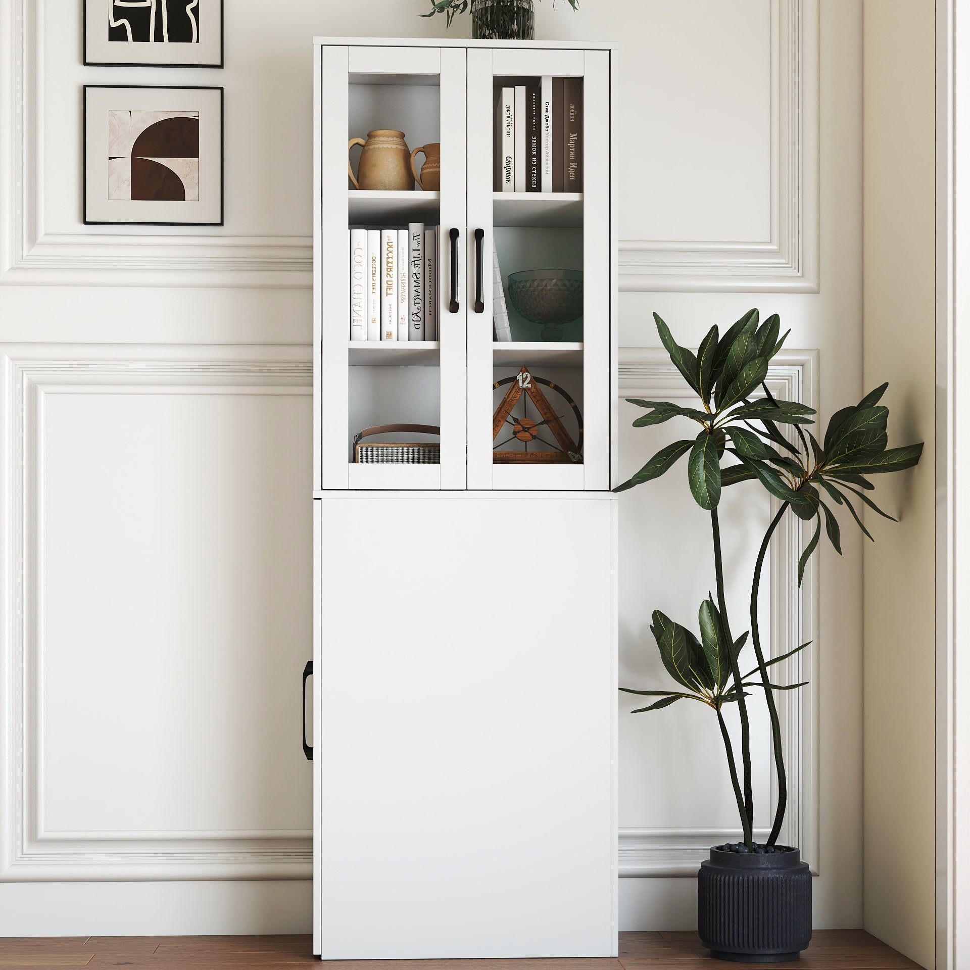 70.87'H Modern Display Storage Cabinet