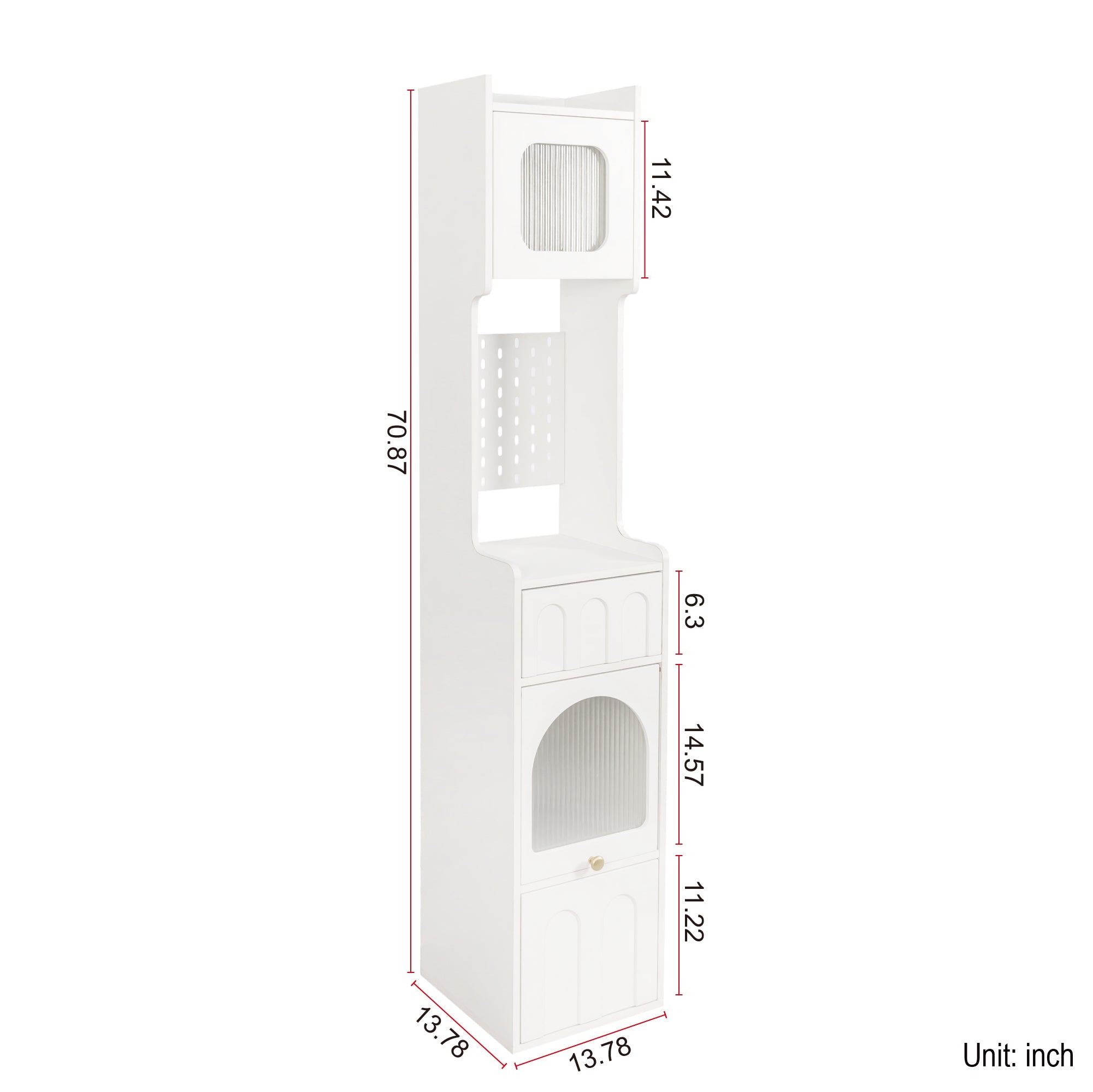 White Sideboard Storage Cabinet