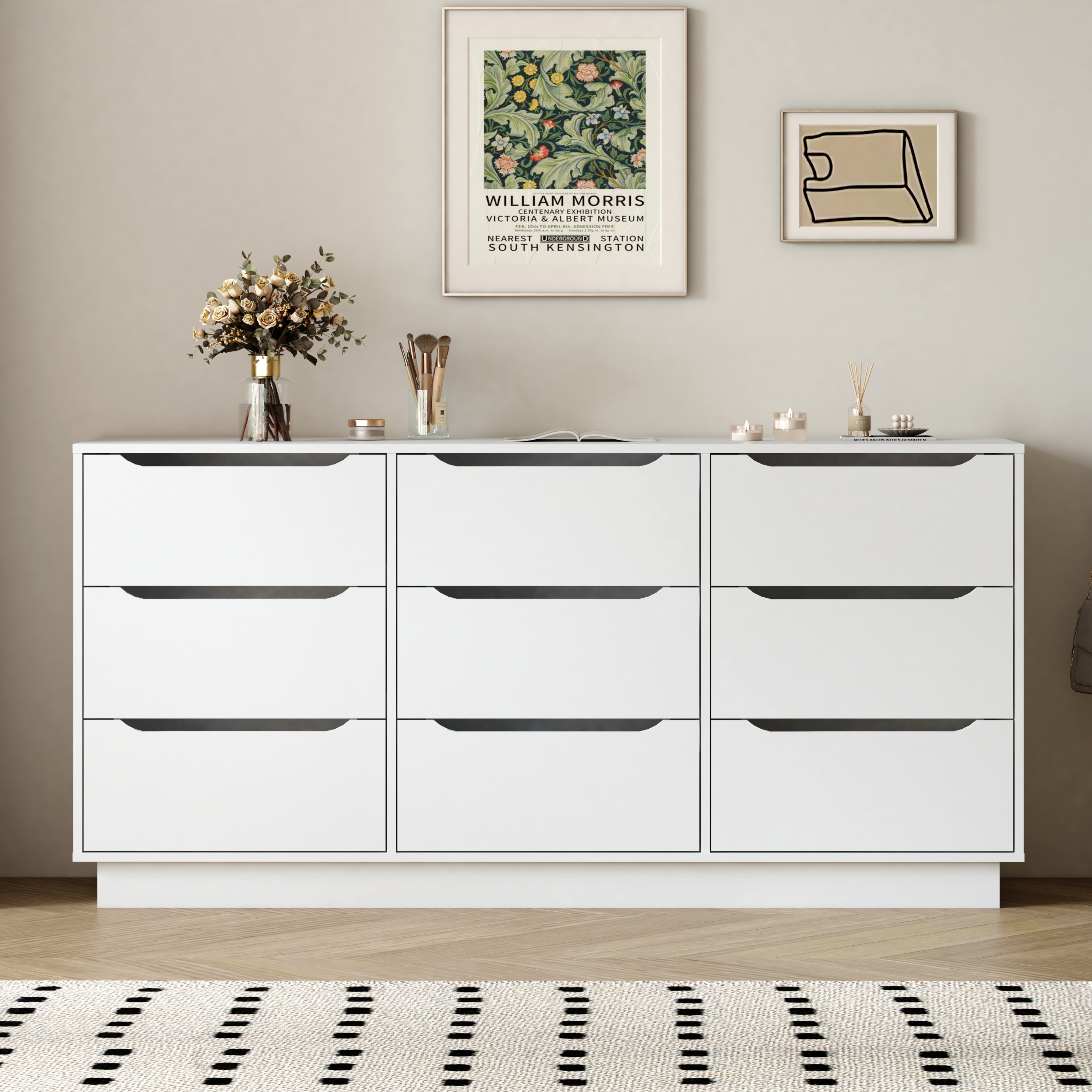 9 Drawer Dresser for Bedroom with Deep Drawers