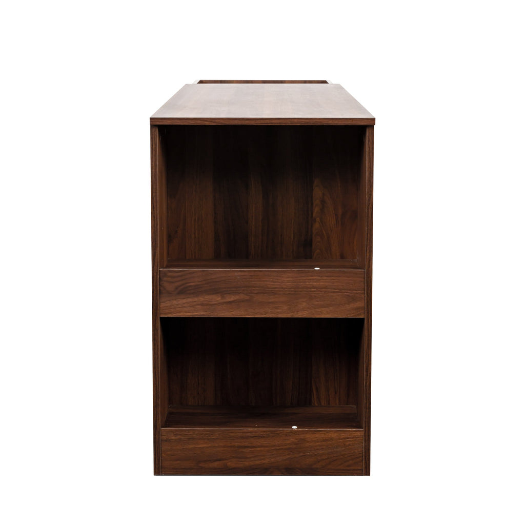 Modern Corner Home Office Desk with Extendable Table