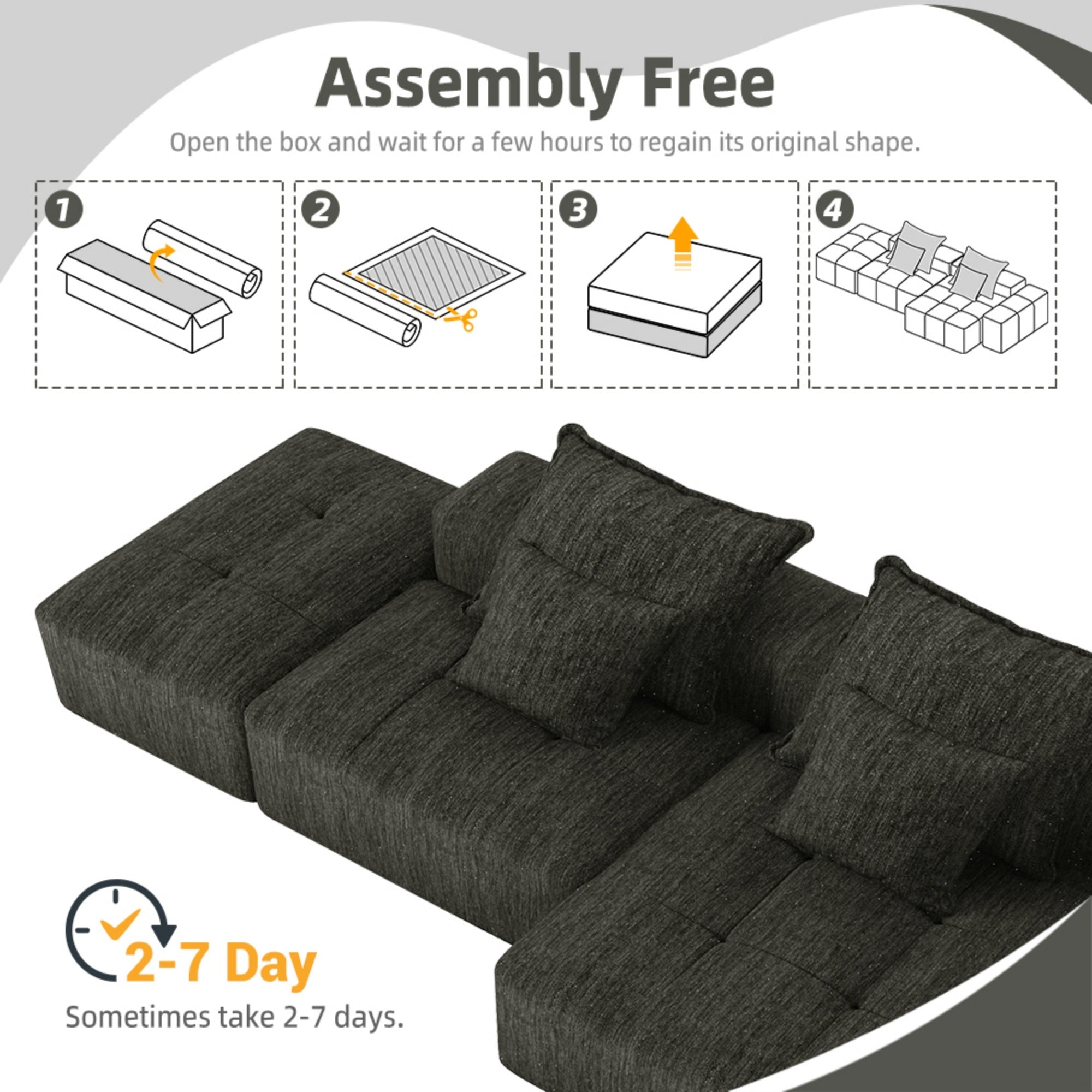 Modern Oversized Modular Sectional Sofa