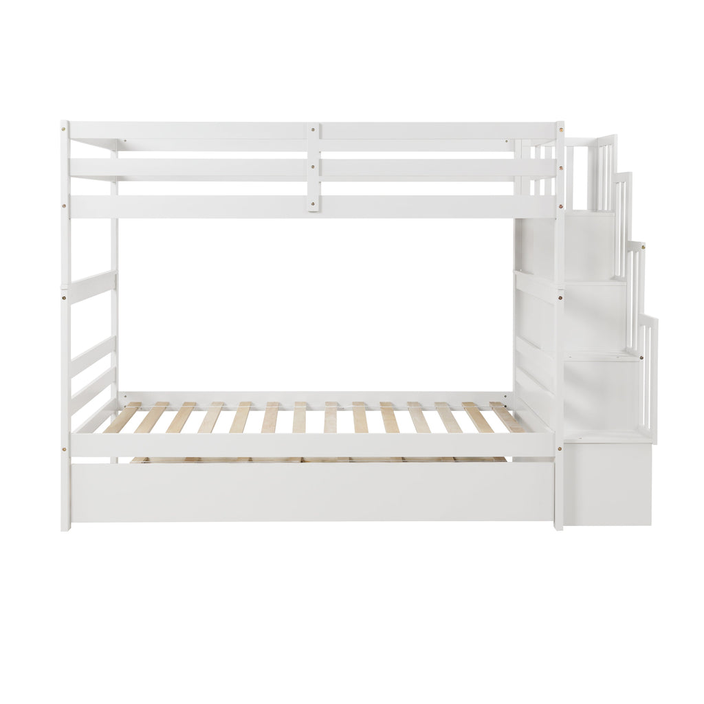 Twin over Twin Bunk Beds with Twin Trundle