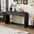 Unique Retro Silhouette Console Table with Open Style