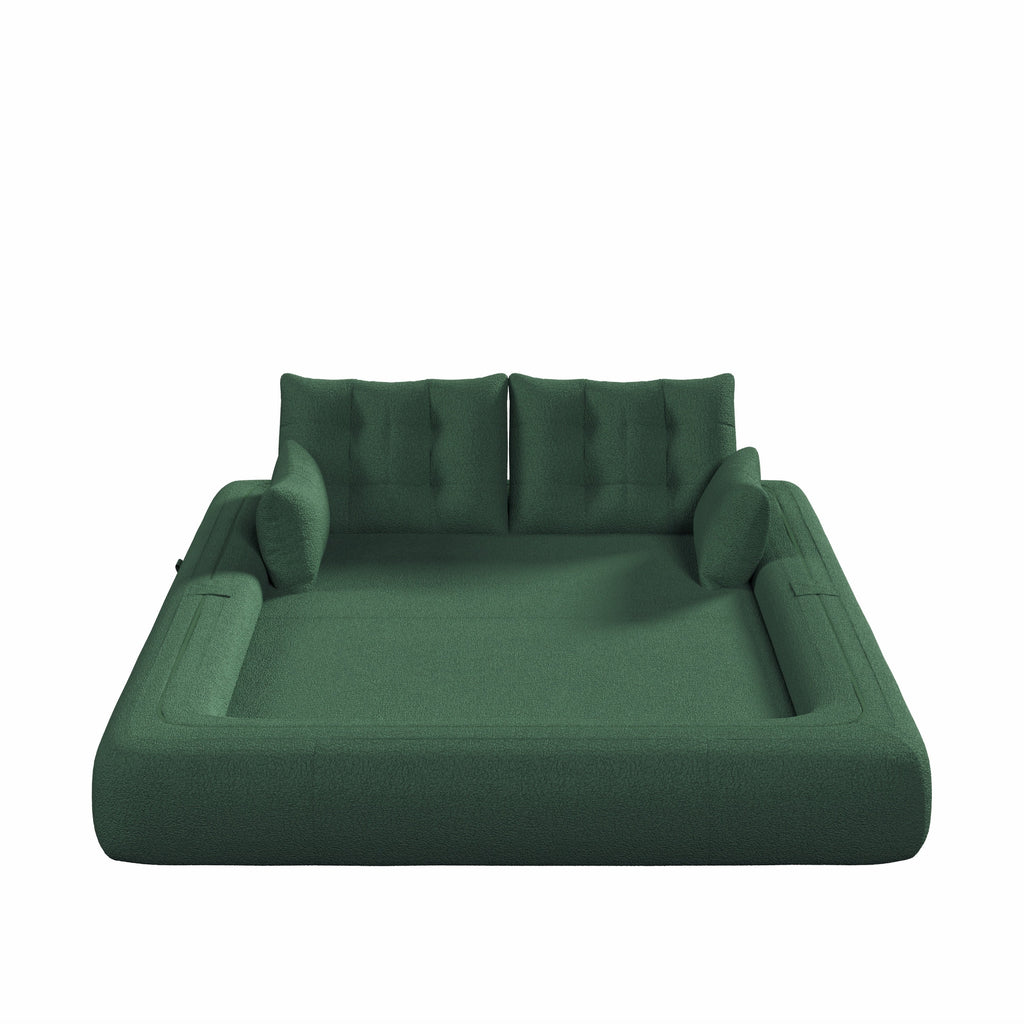78.7 ' Multi-Functional Teddy Foldable Sofa Bed