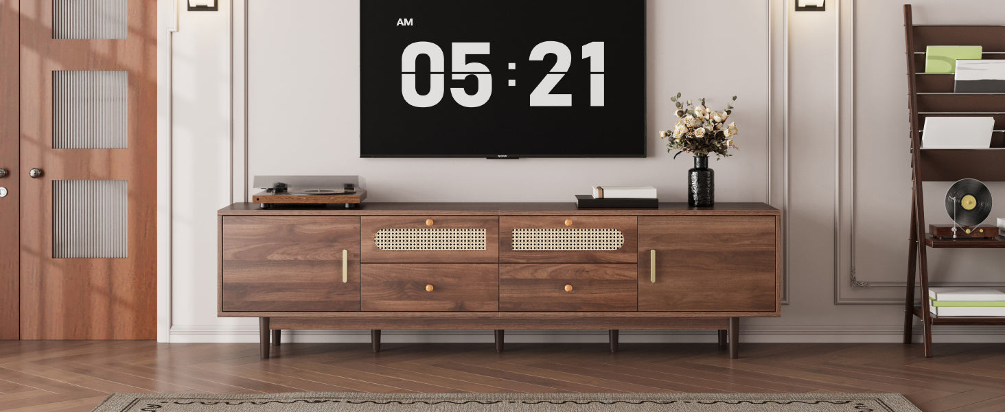76' Modern Chic Entertainment Center