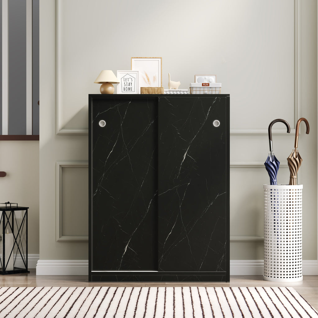 Marble Shoe Cabient with Sliding Door