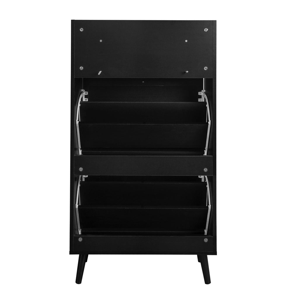 Rattan Drawer Shoe Rack for Entrance