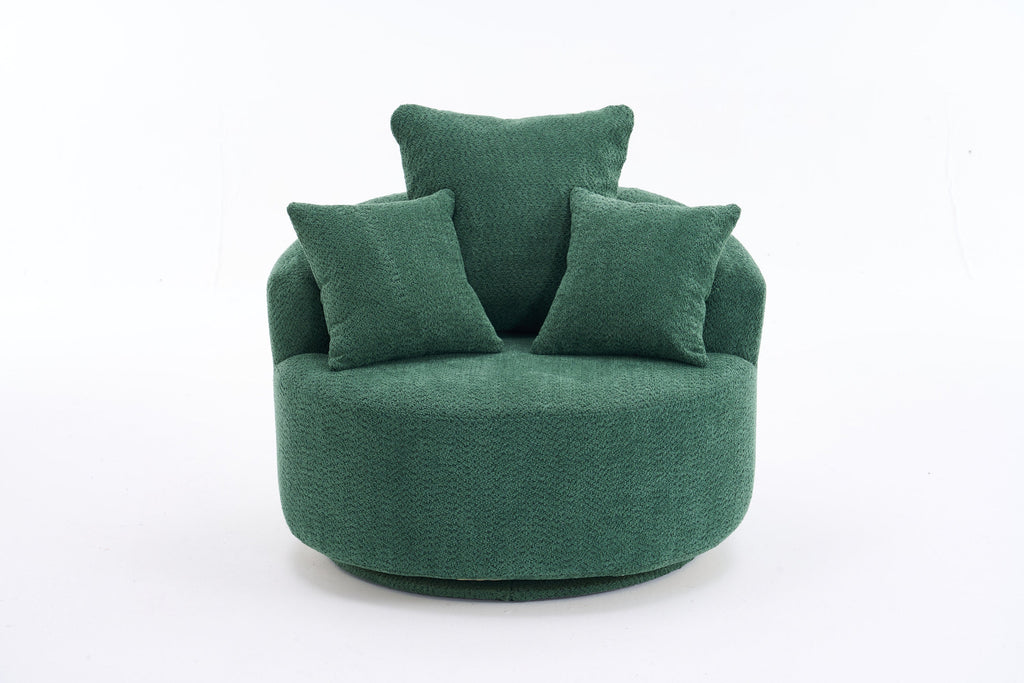 360° Swivel Round Upholstered Sofa Chair