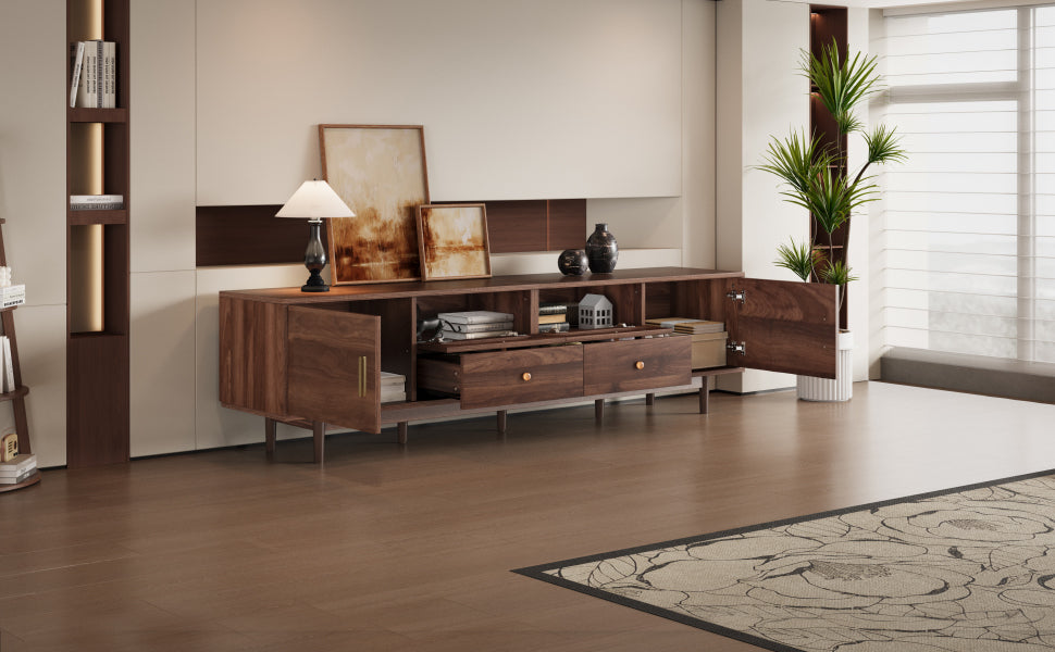 76' Modern Chic Entertainment Center