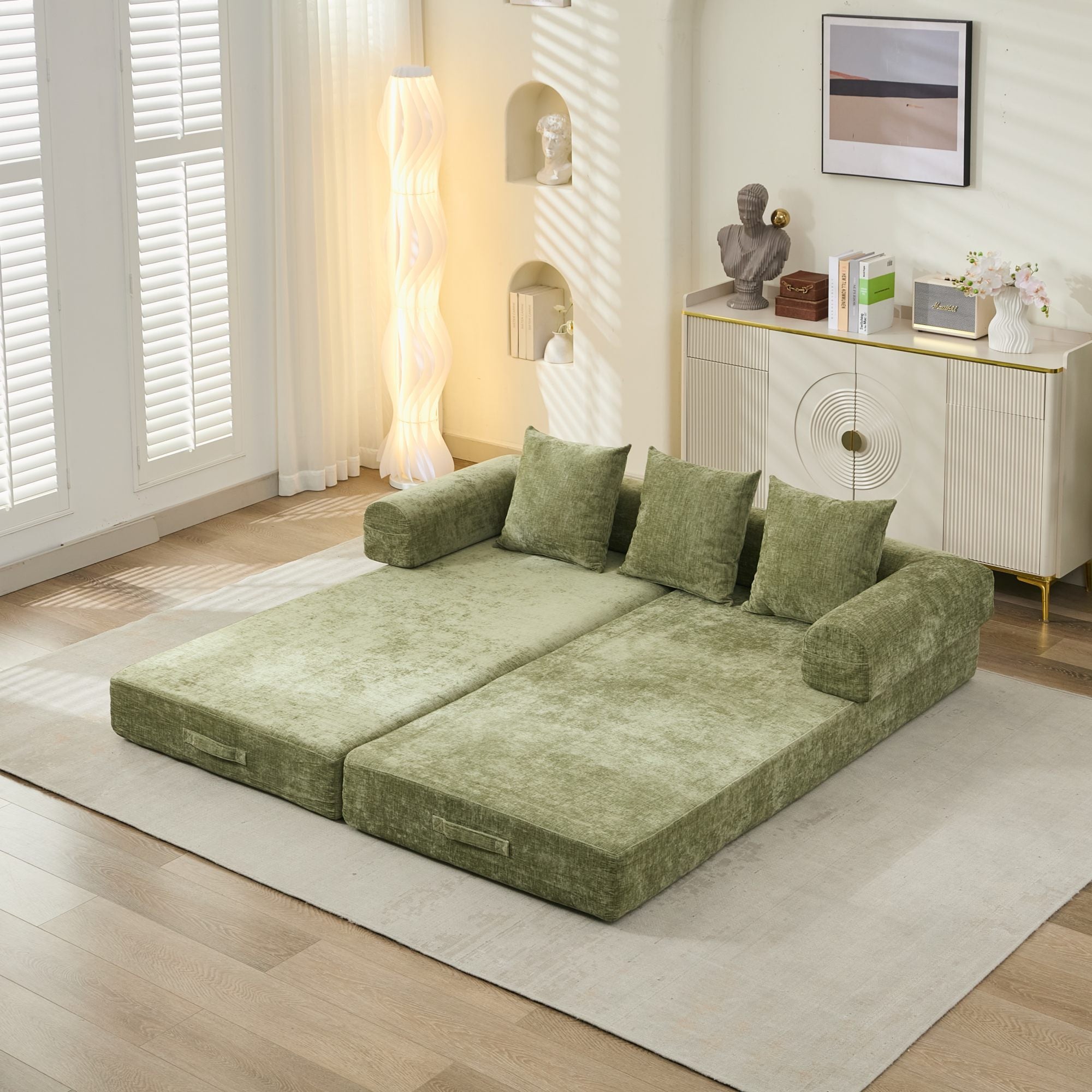Comfy Convertible Folding Mattress Sofa Bed