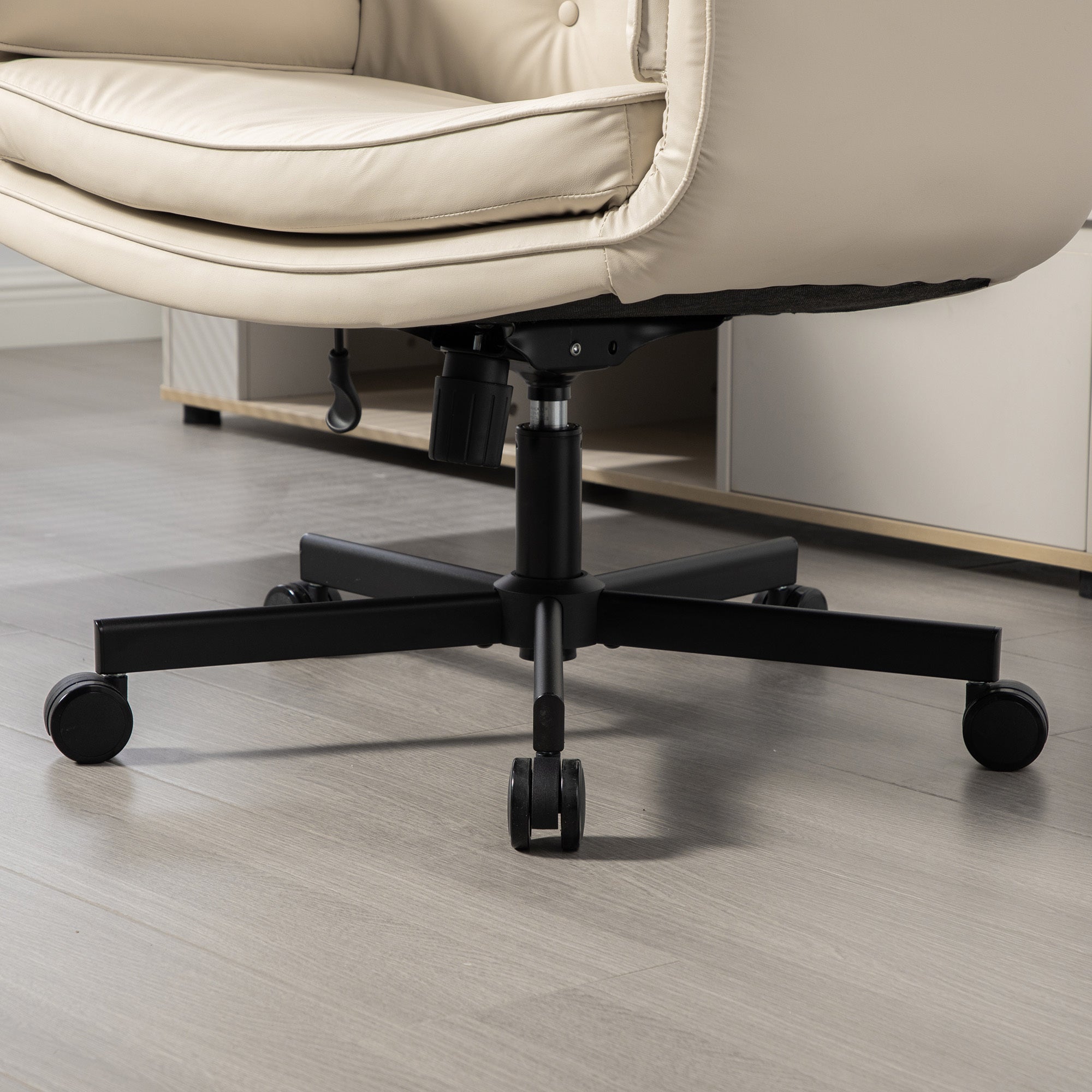 Pet Friendly Criss Cross Chair Swivel Task Office Chairs with Wide Seat