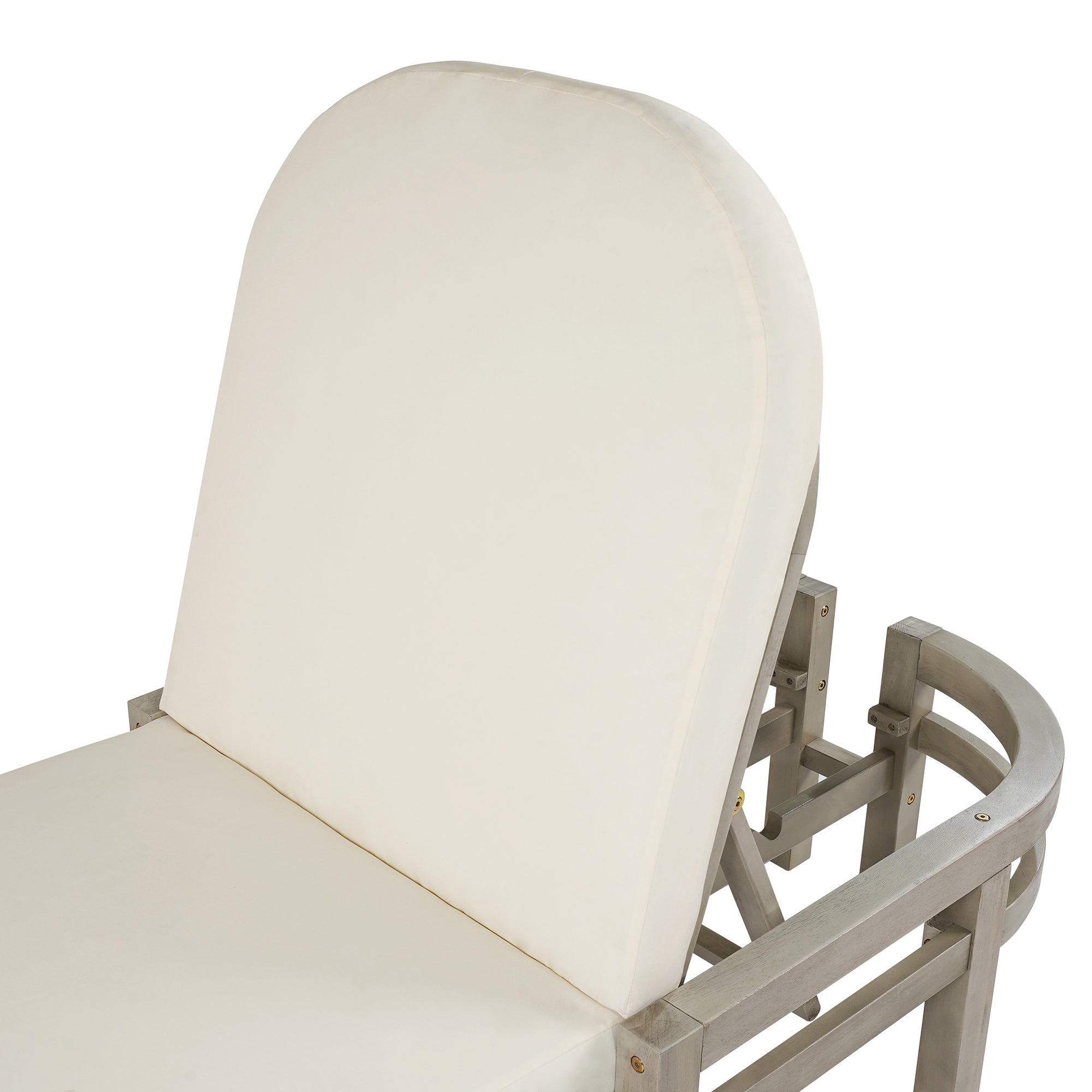 Acacia Wood Chaise Lounge Chairs 5-Position Adjustable Backrest for Patio Poolside