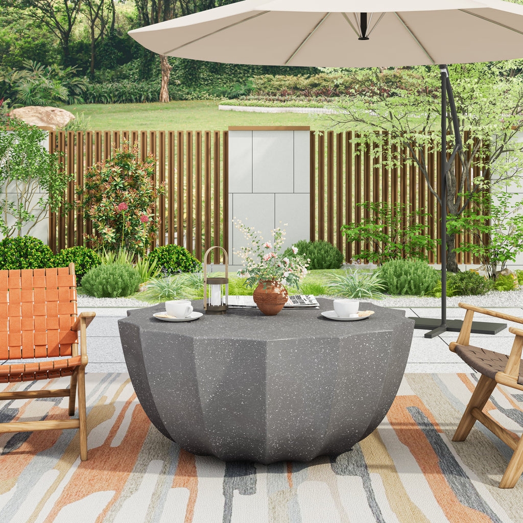 35.43' Modern Outdoor and Indoor Waterproof Coffee Table