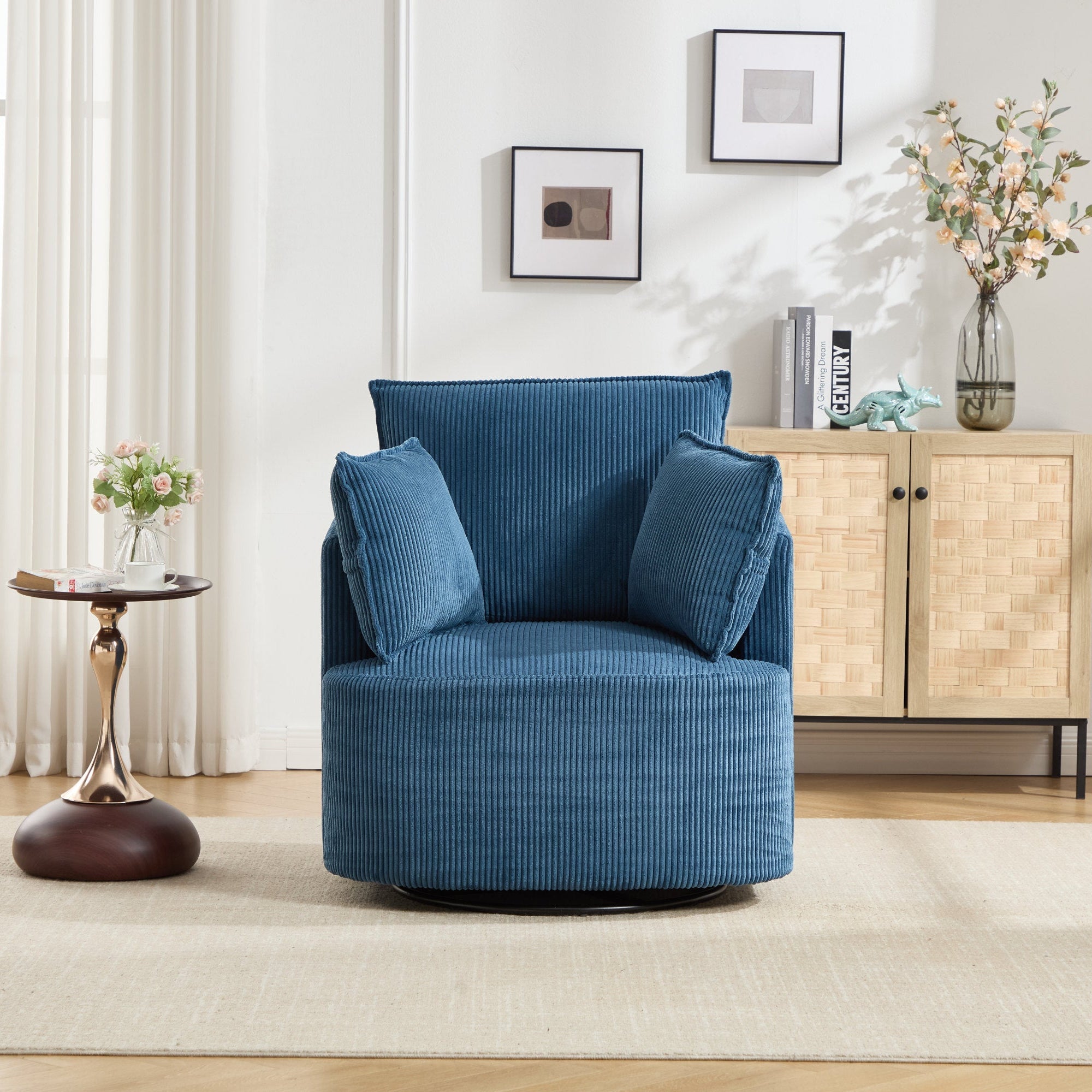360° Smooth Swivel Living Chair