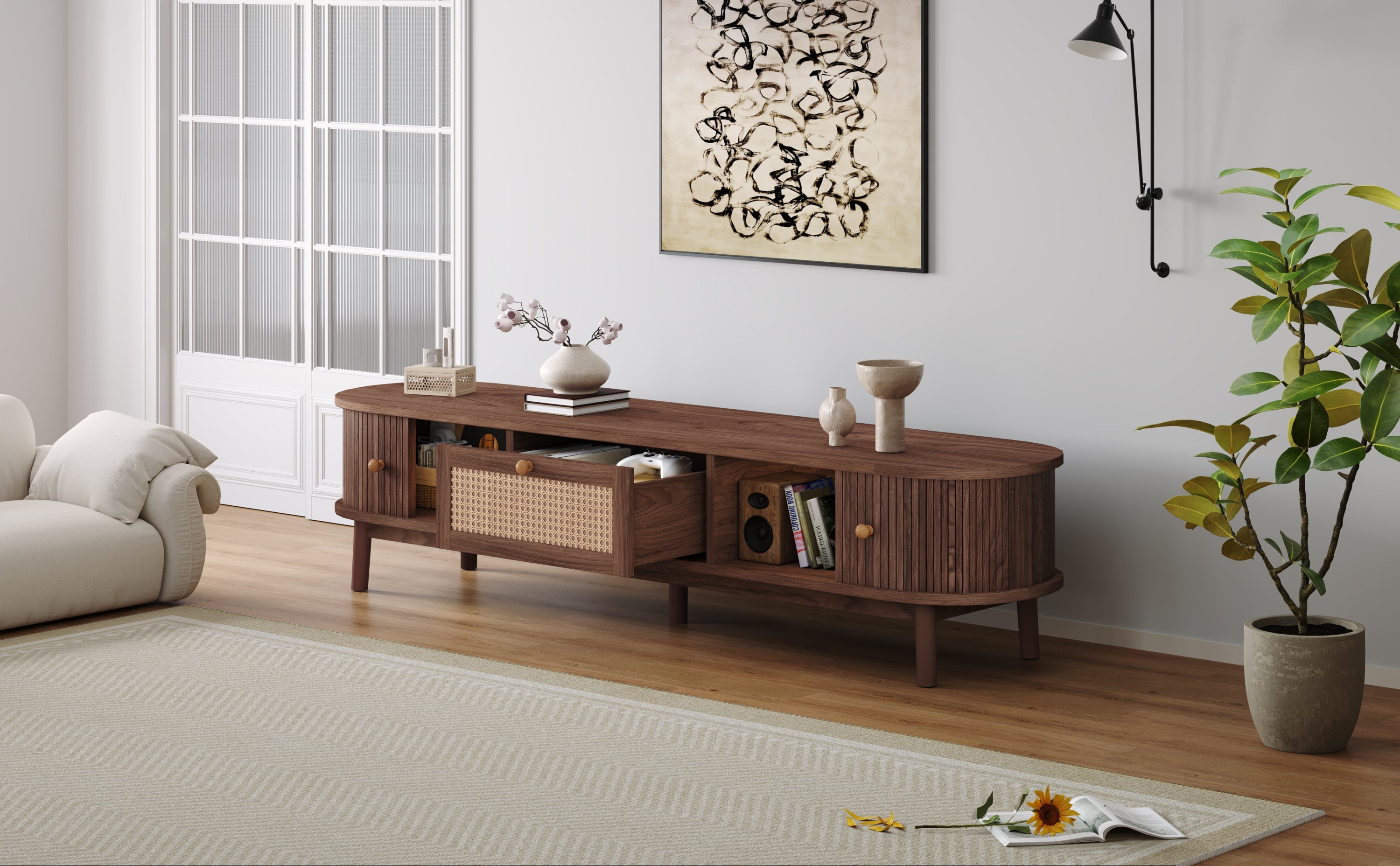 Modern Design TV Stand for 75' TVs