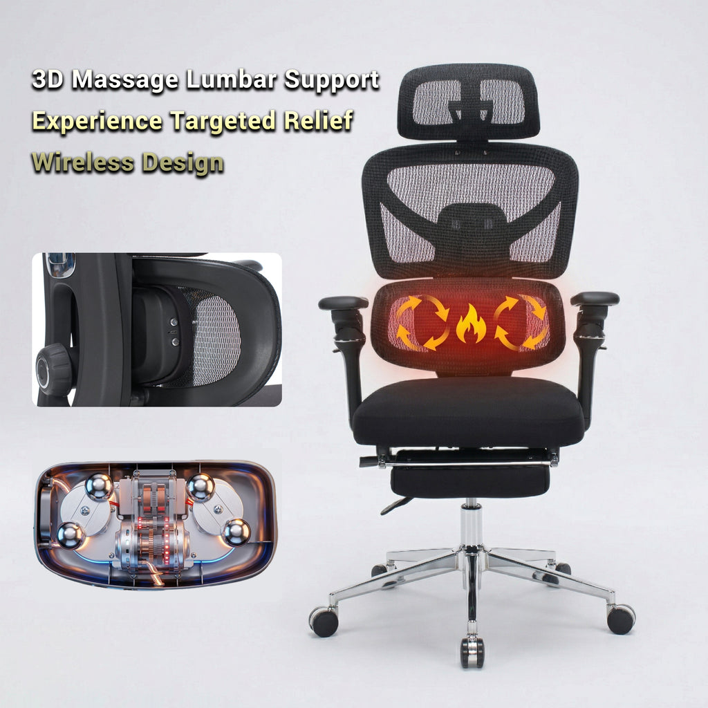 Ergonomic Office Chair with Massage Lumbar Support