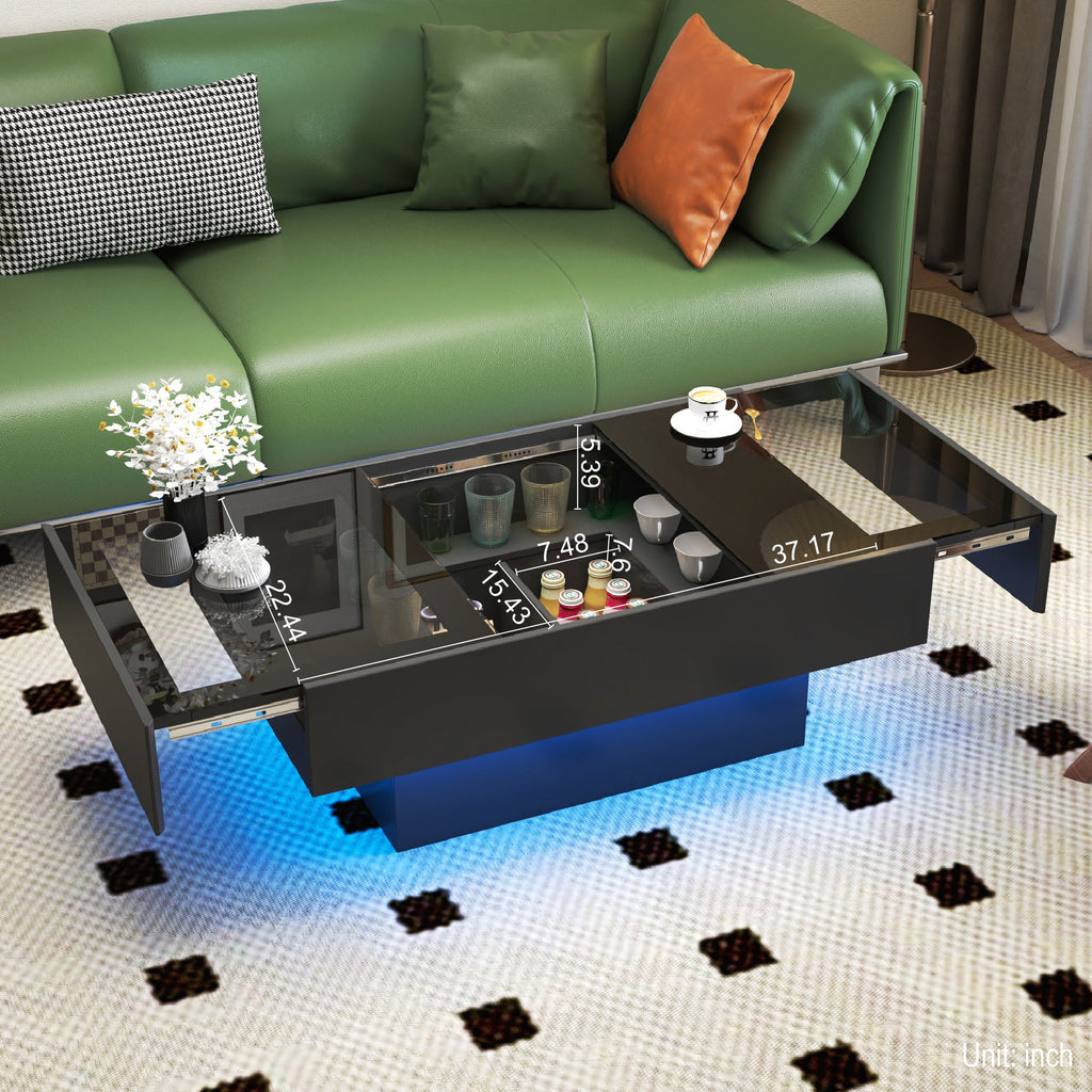 Coffee Table with Sliding Tabletop