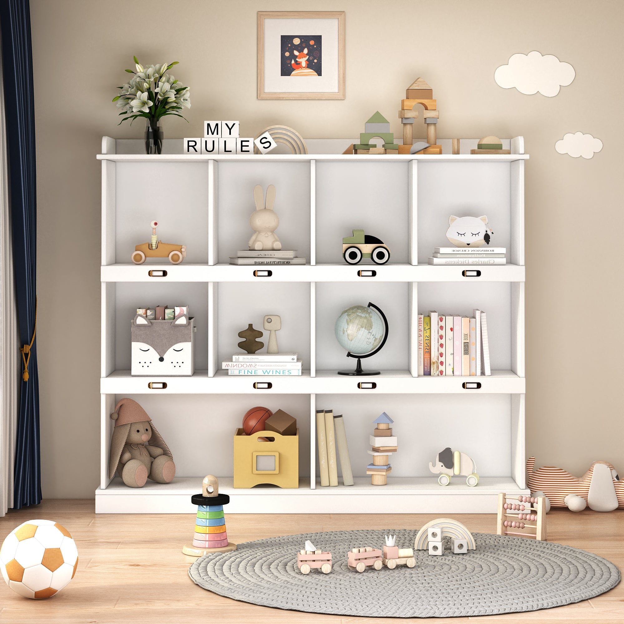 Cubbyhole Storage Bookcase