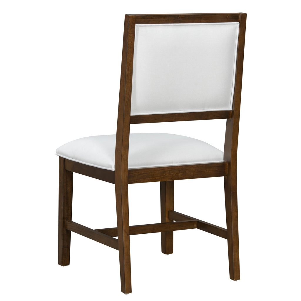5-Piece Farmhouse Extendable Dining Table Set with 4 Upholstered Chairs