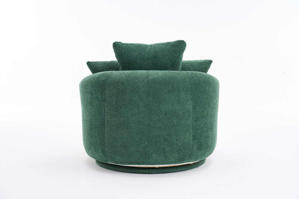 360° Swivel Round Upholstered Sofa Chair